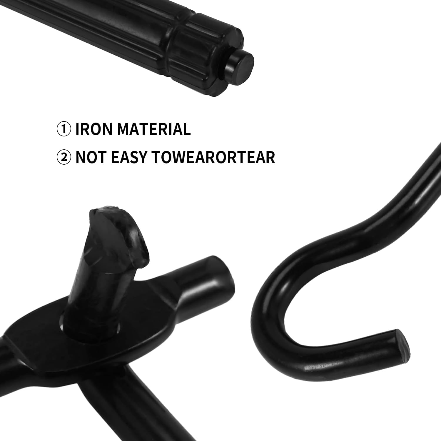 Scissor Jack for Car Scissor Jack Handle Jack Tools for Car Hand Jack for Car Hand Jack Tool for Car Crank Drill Repair Tool Black Manual Rocker Arm(27Cm) (1) image number 5