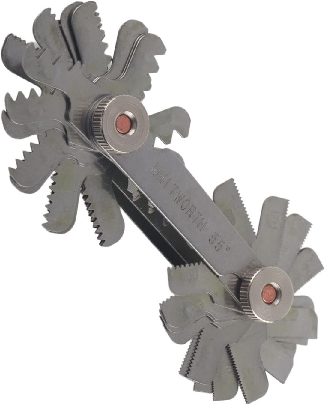 Thread Gauge, Engineer Adjustable Thread Gauge for Lathes (Metric+Imperial(52Pc)) image number 5