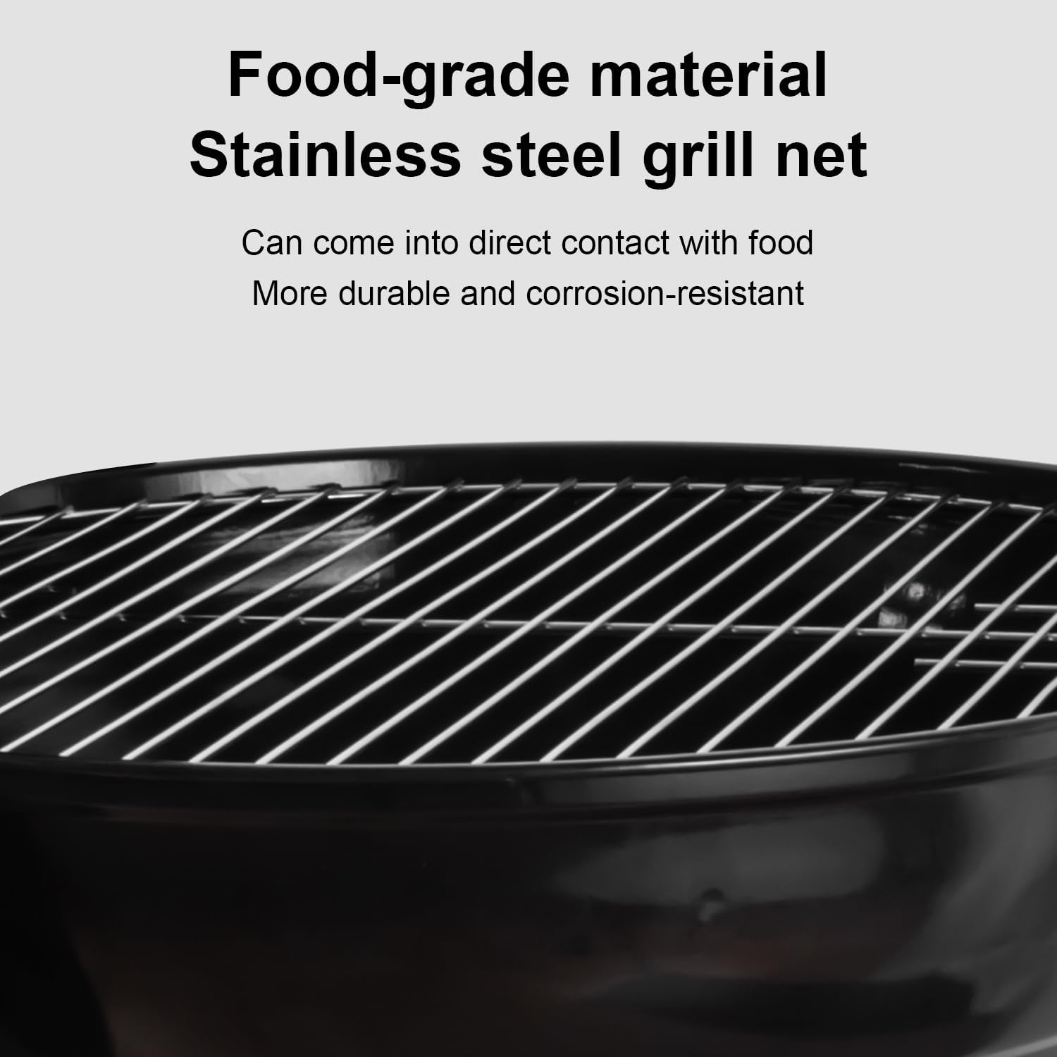 Gzcmxh Outdoor Charcoal Grill Enamel Apple Shape Portable Camping Grill Barbecue Charcoal Kettle Grill Camping Picnic Charcoal Grill Barbecue Charcoal Grill (22Inch Apple) image number 1