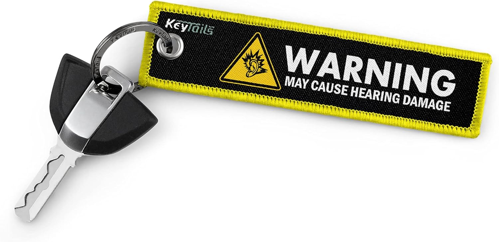 KEYTAILS Keychains, Premium Quality Key Tag for Motorcycle, Car, Scooter, Atv, Utv Yellow