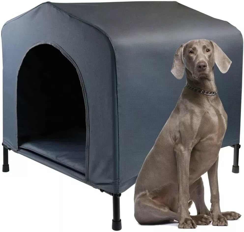 Paws & Claws Elevated Pet House with Cushion, Large, 102 X 84 X 93 Cm Size image number 3