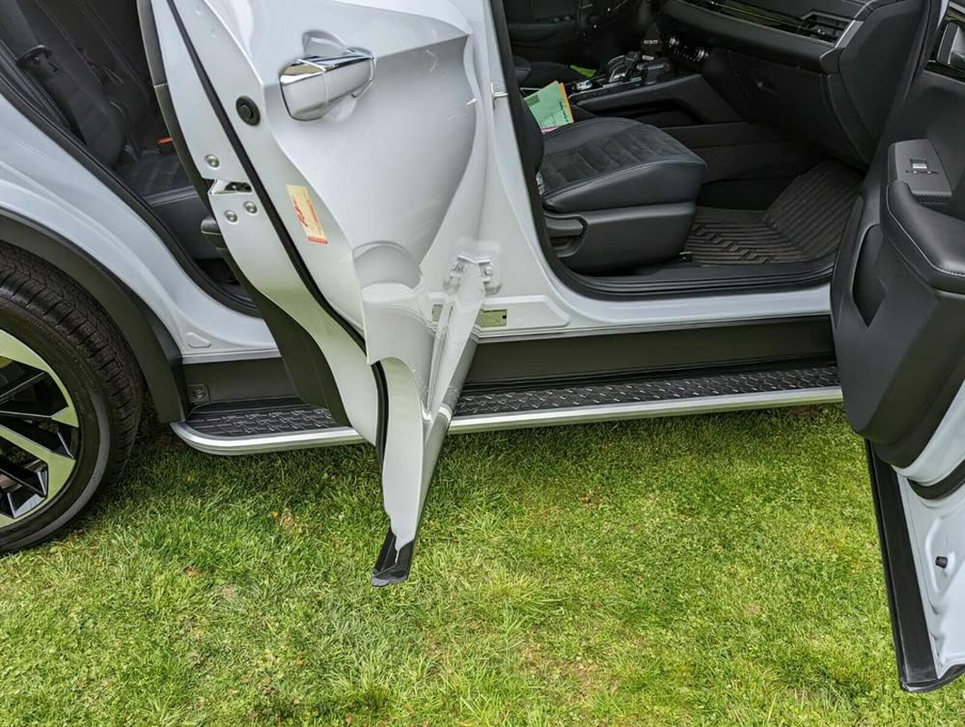 2Pcs Aluminum Running Boards Fixed Nerf Bars Side Steps with Brackets Compatible with Mercedes Benz GLB 2020-2025 (XK) image number 4