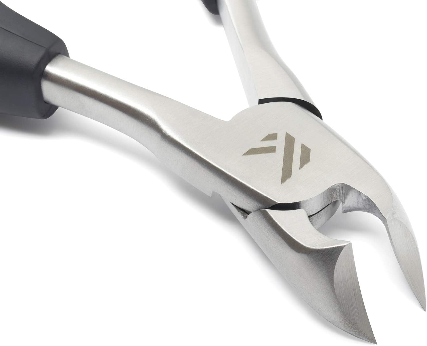 Toe Nail Clippers for Thick Nails &ndash; KLIPP Toenail Clippers Ingrown and Cuticle Nipper Trimmer Made of Rustproof Stainless Steel with Short Curved Blades, Ergonomic TPU Grips and Dual Spring Mechanism image number 5