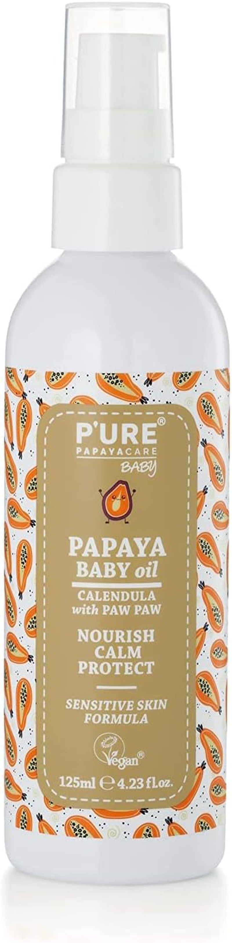 P'URE Papayacare Baby Oil 125 Ml image number 1