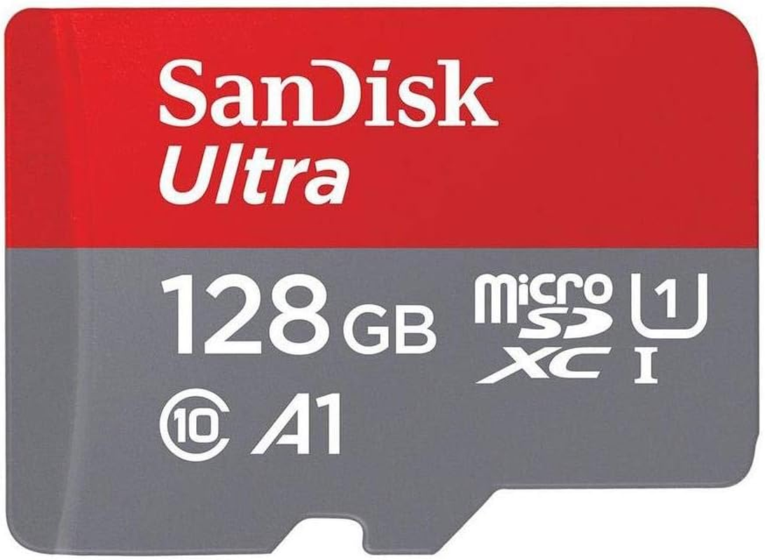 Sandisk Ultra 128GB Micro SDXC UHS-I Card with Adapter - 100Mb/S U1 A1 - SDSQUAR-128G-GN6MA, Black