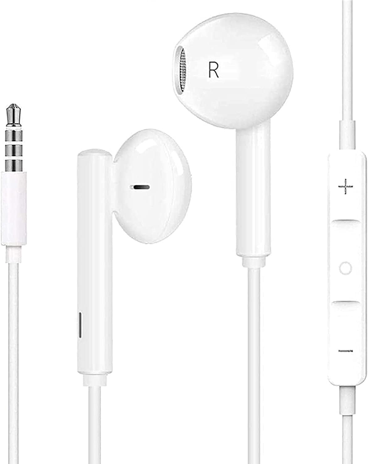 3.5Mm Plug Wired Earphones with Built-In Microphone & Volume Control In-Ear Wired Earbuds Compatible with Android Phones, Laptops, PC, Pads & Ios Phones. (1 Pack 3.5MM Earphones) image number 1