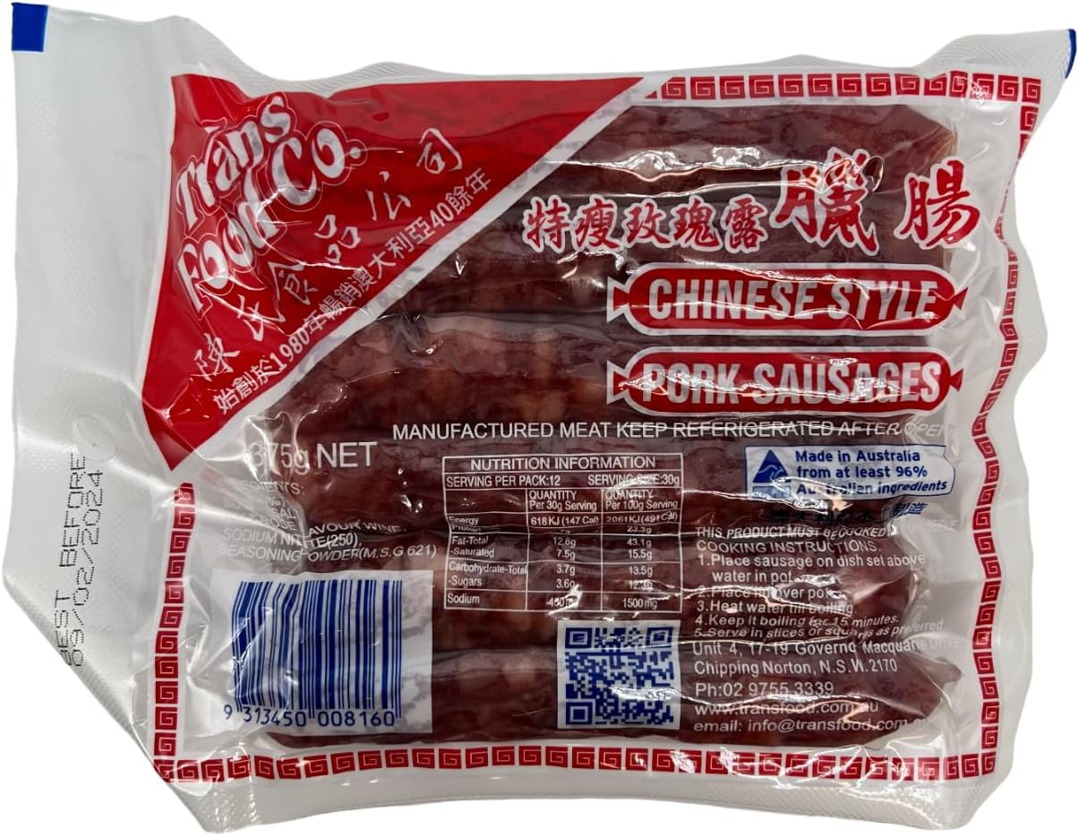 Trans Chinese Style Pork Sausags 375 G image number 1