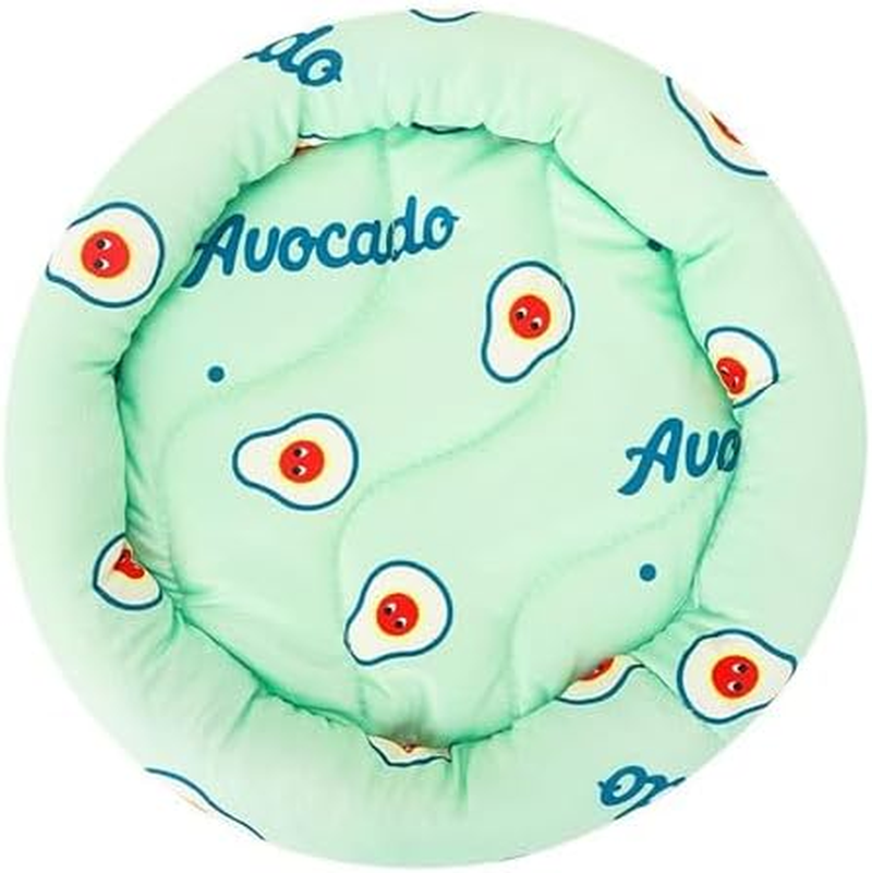 Pet Cushion Hamster Cooling Pad Rabbit Bed Summer Ice Silk Floor Mat, 1Pc Rabbit Bed Hamster Bedding Cooling Cushion Small Pet Floor Pad, Green