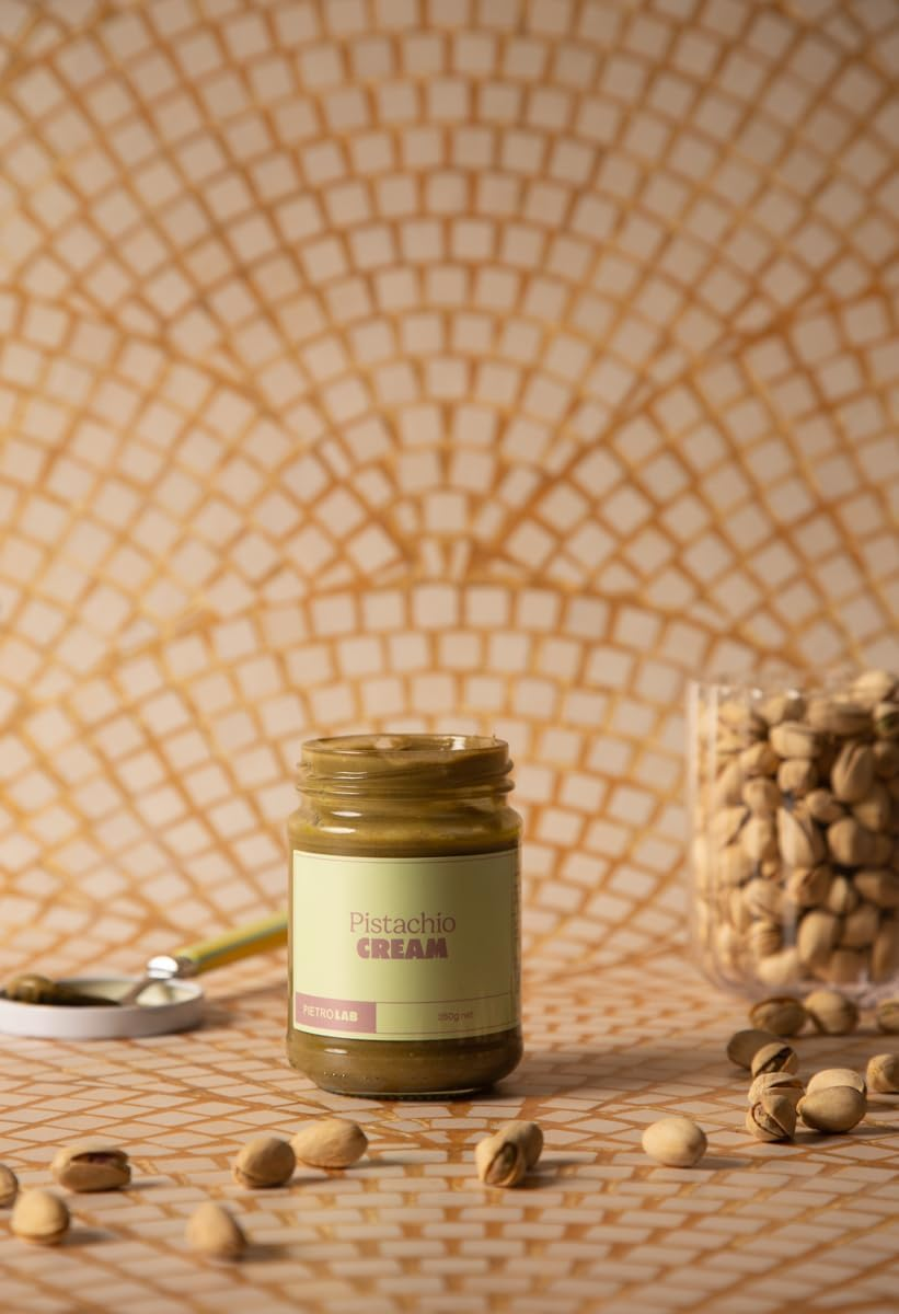PIETRO Lab Pistachio Cream | 50% Australian Pistachio | Rich & Bold Flavour | 250G image number 1