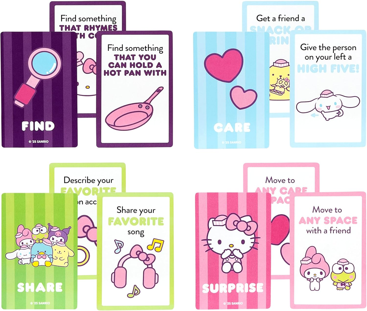 Hello Kitty and Friends Snack Shop Game, Fun Activity Game, Earn 12 Treats before the Snack Shop Closes to Win, Includes 4 Exclusive Hello Kitty Figures, Ages 6+ and 2-4 Players image number 6