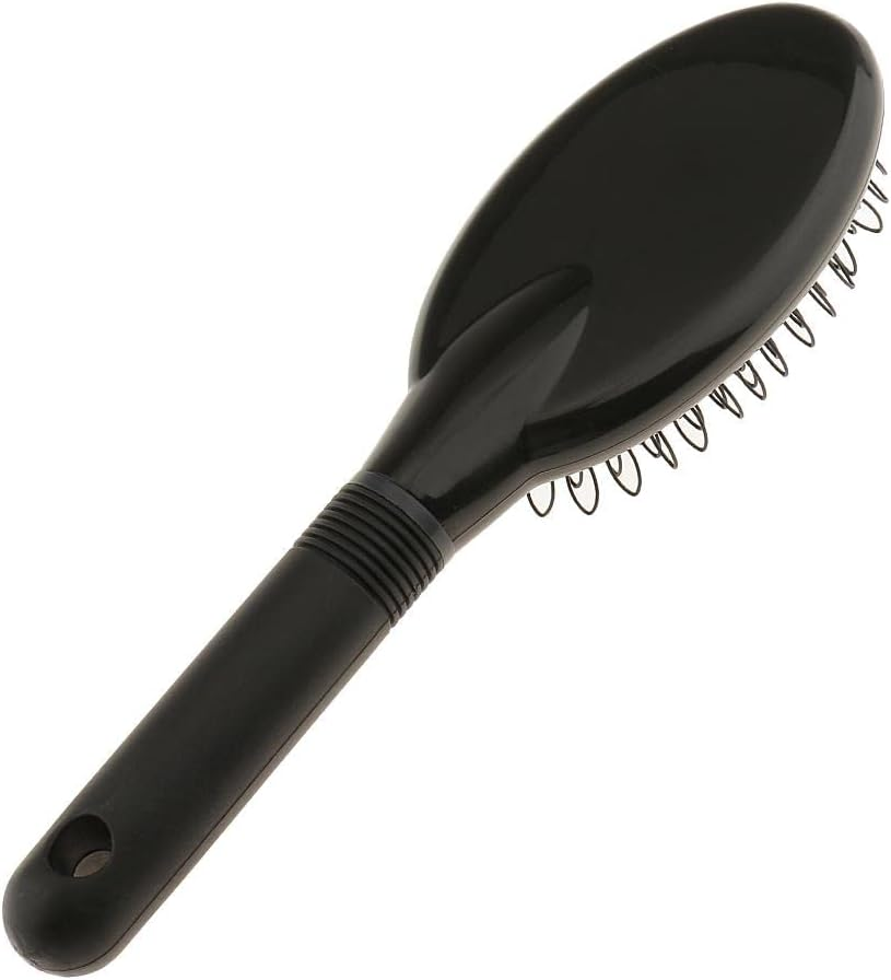 Oshhni Hair Bun Extension Loop Brush with Silicone Feature, Black, as Described - Red image number 6