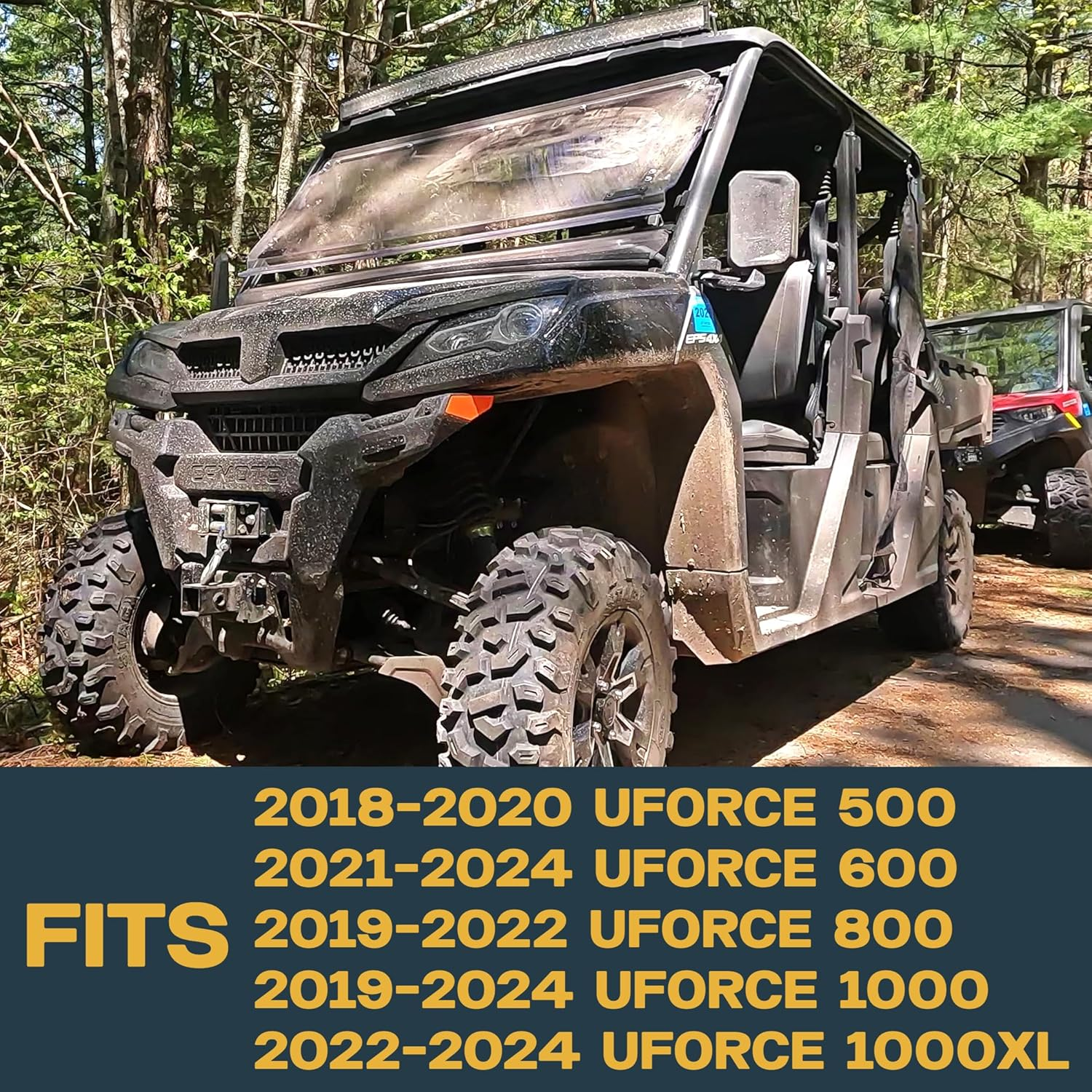 Traild CF Moto UFORCE 500, 600, 800, 1000 2018-2023 Ceramic Brake Pad Set Front & Rear image number 6