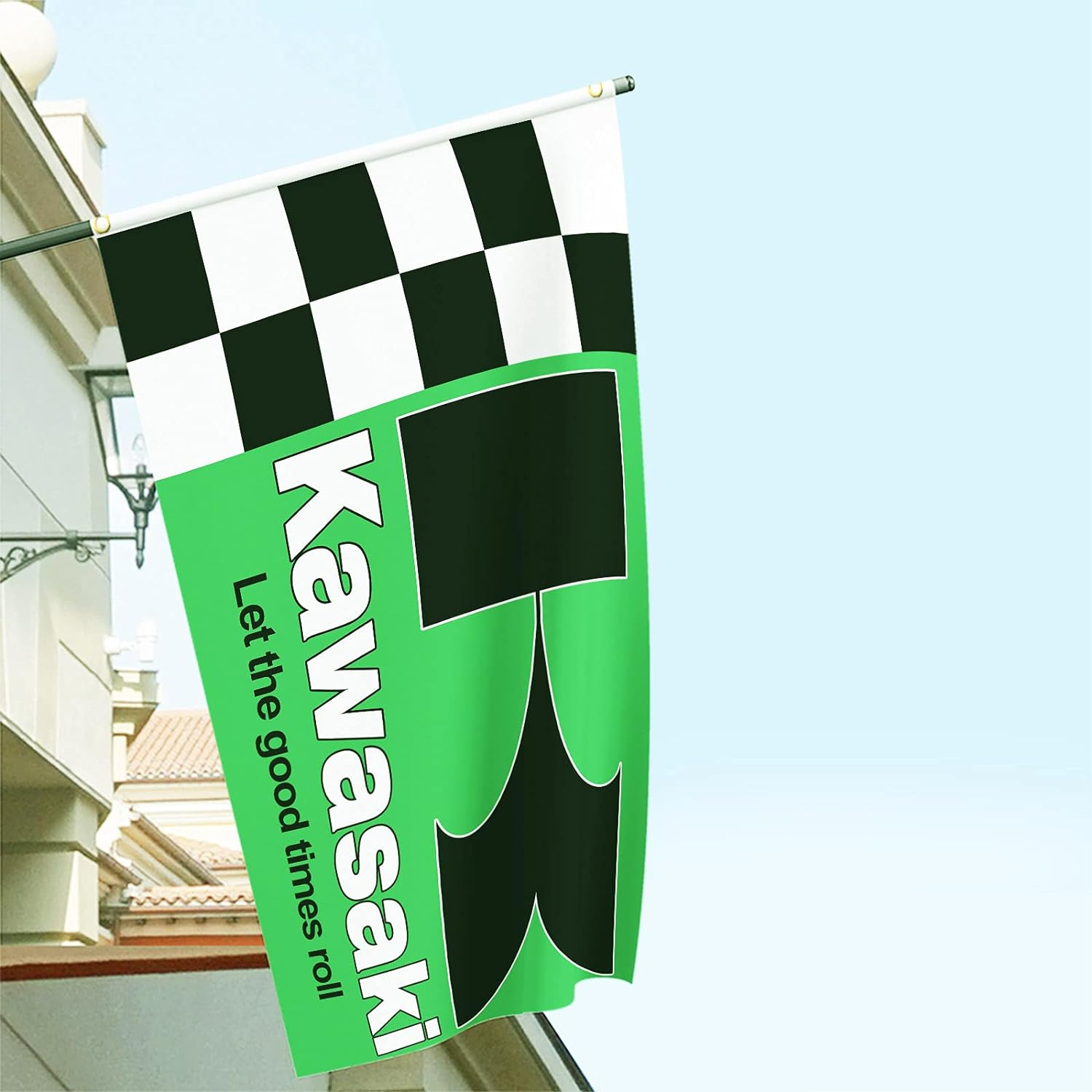 ENMOON Flag for Indoor Outdoor Motorcycle Banner Vivid Color and UV Fade Resistant- Banner Great for College Dorm,Room Man Cave Garage with Brass Grommets image number 4