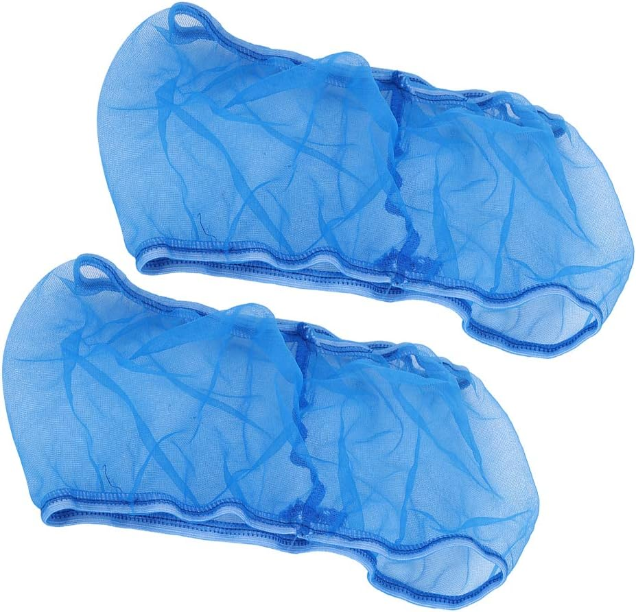 Alvinlite 2 Pieces Bird Cage Seed Catcher Nylon Mesh Seeds Guard Net Cover Stretchy Shell Skirt Traps Cage Basket Soft Airy(White)