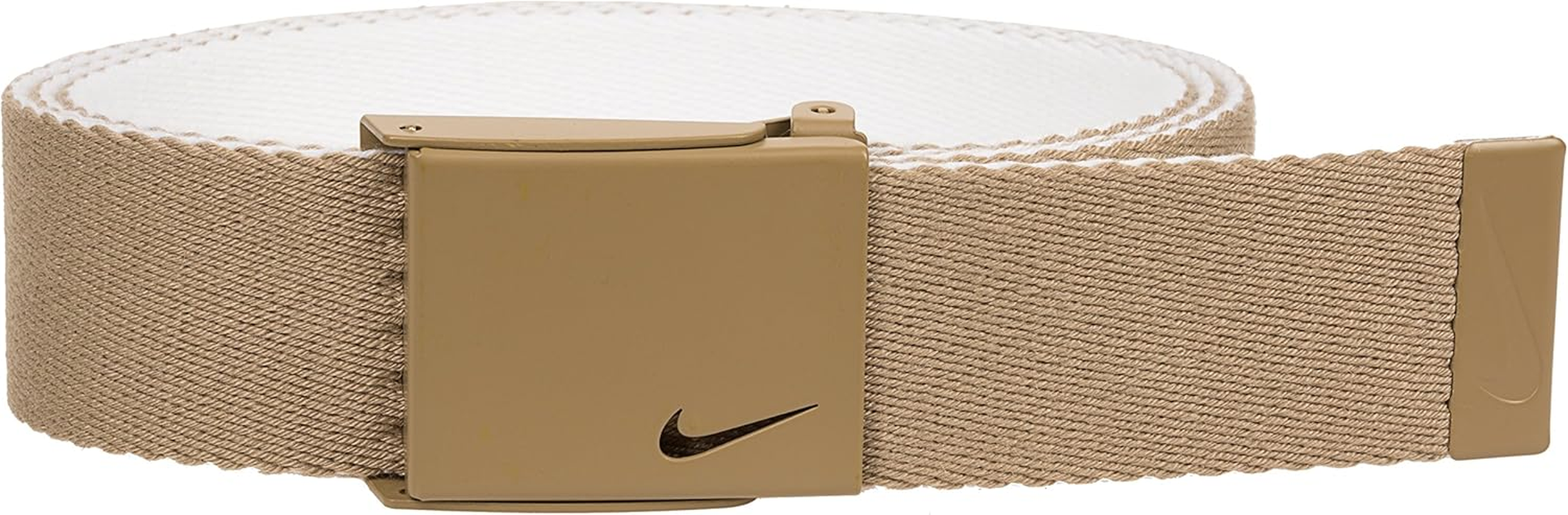 Nike Men'S New Tech Essentials Reversible Web Belt, Khaki/White, One Size