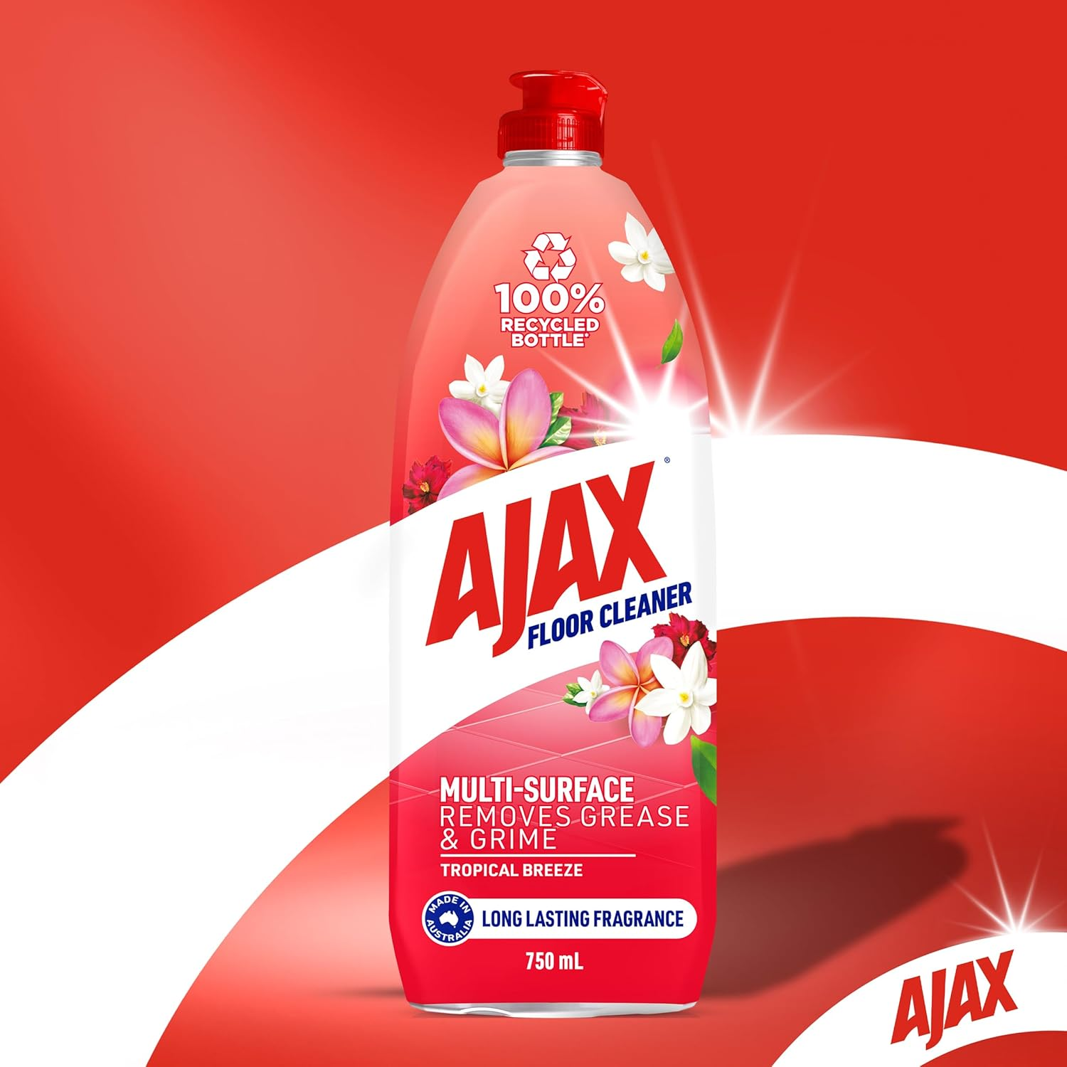 Ajax Tropical Breeze Divine Blends Floor Cleaner 750 Ml image number 5