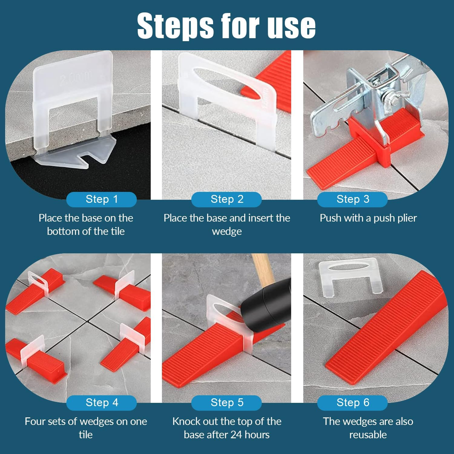 Pack of 700 Tile Levelling System 3 Mm Tile Wedges Levelling System Tiles Wedges Levelling System Tiles for Tiles Wall Tiles Floor Tiles