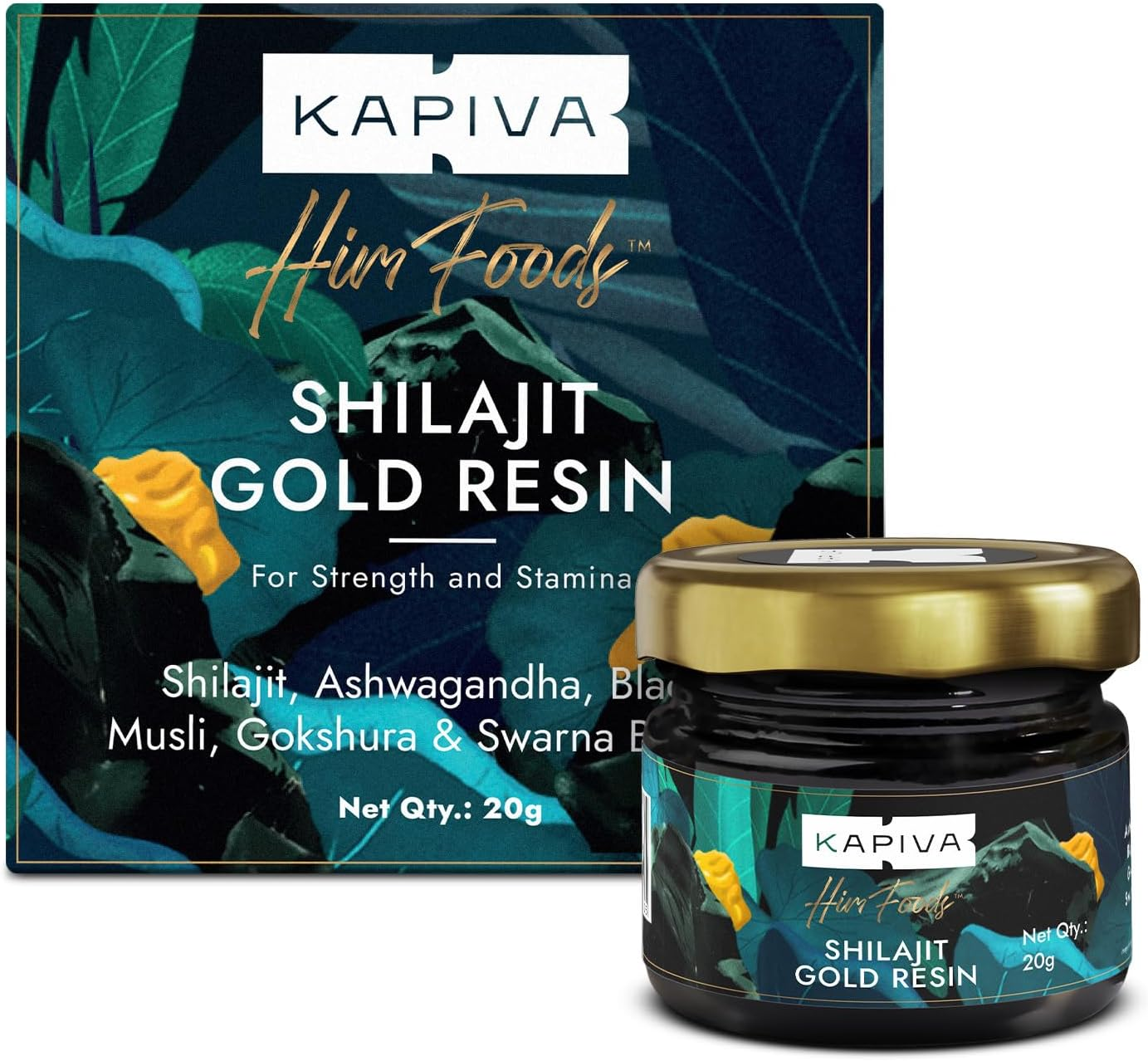 Kapiva Shilajit Gold Resin | Helps in Boosting Stamina | Contains 24 Carat Gold | 100% Ayurvedic, 20 G (Pack of 1), (MIS033) image number 6