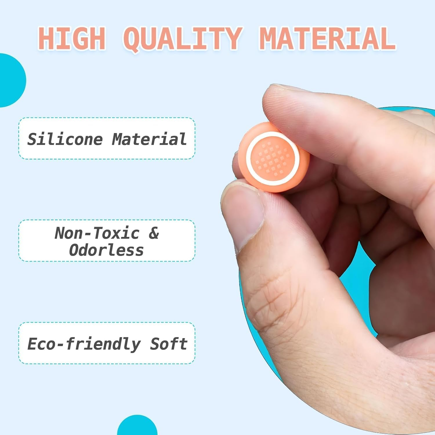 Checkzed Switch Accessories &ndash; Switch Thumb Grips and Joycon Button Caps Set for Nintendo Switch 2, Joycon Joystick Covers, Dpad & Joystick Grip Caps (Red & Blue) image number 4