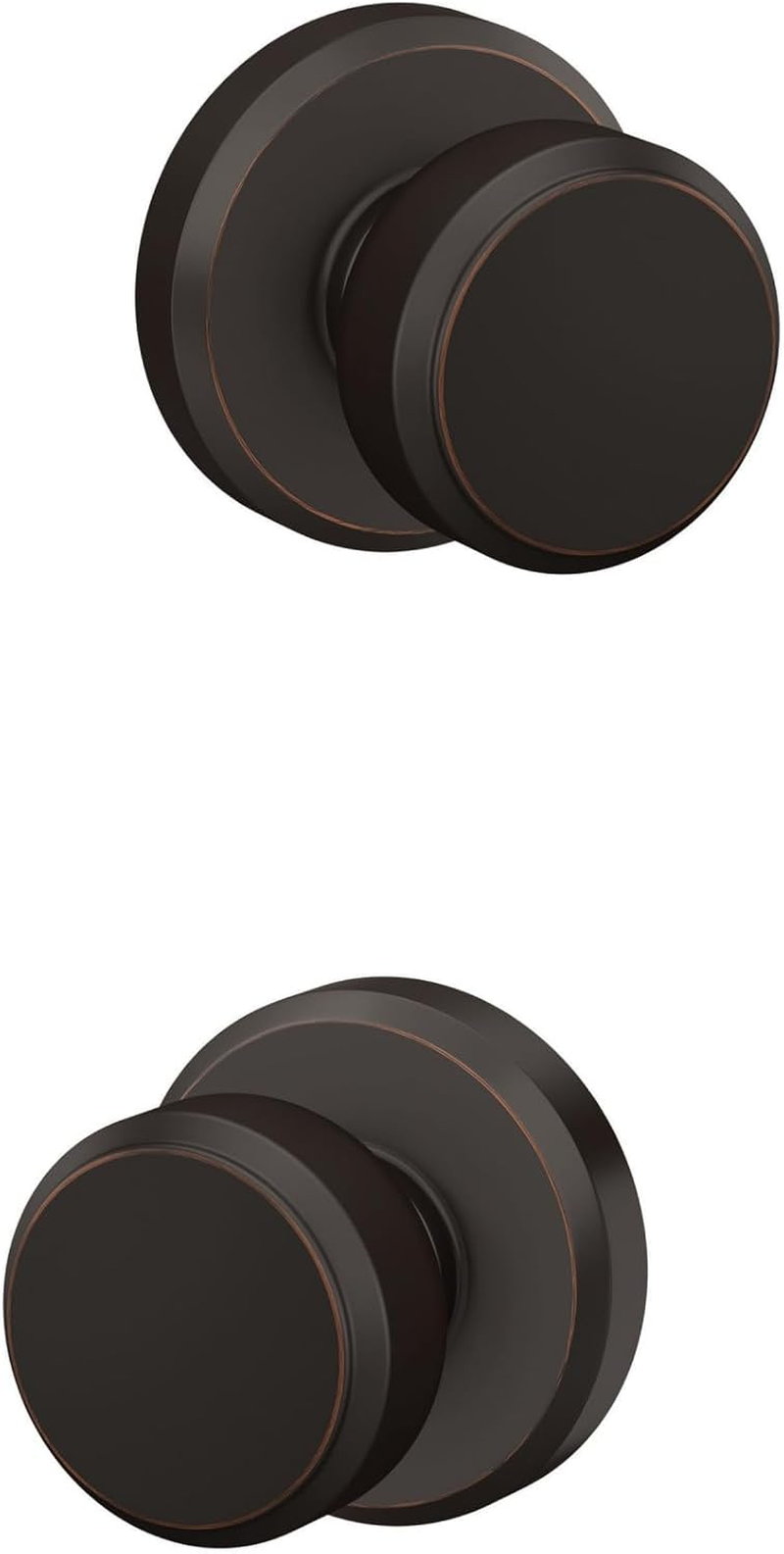 Schlage F170 BWE 619 GSN Greyson Collection Bowery Dummy Trim Knob, Satin Nickel