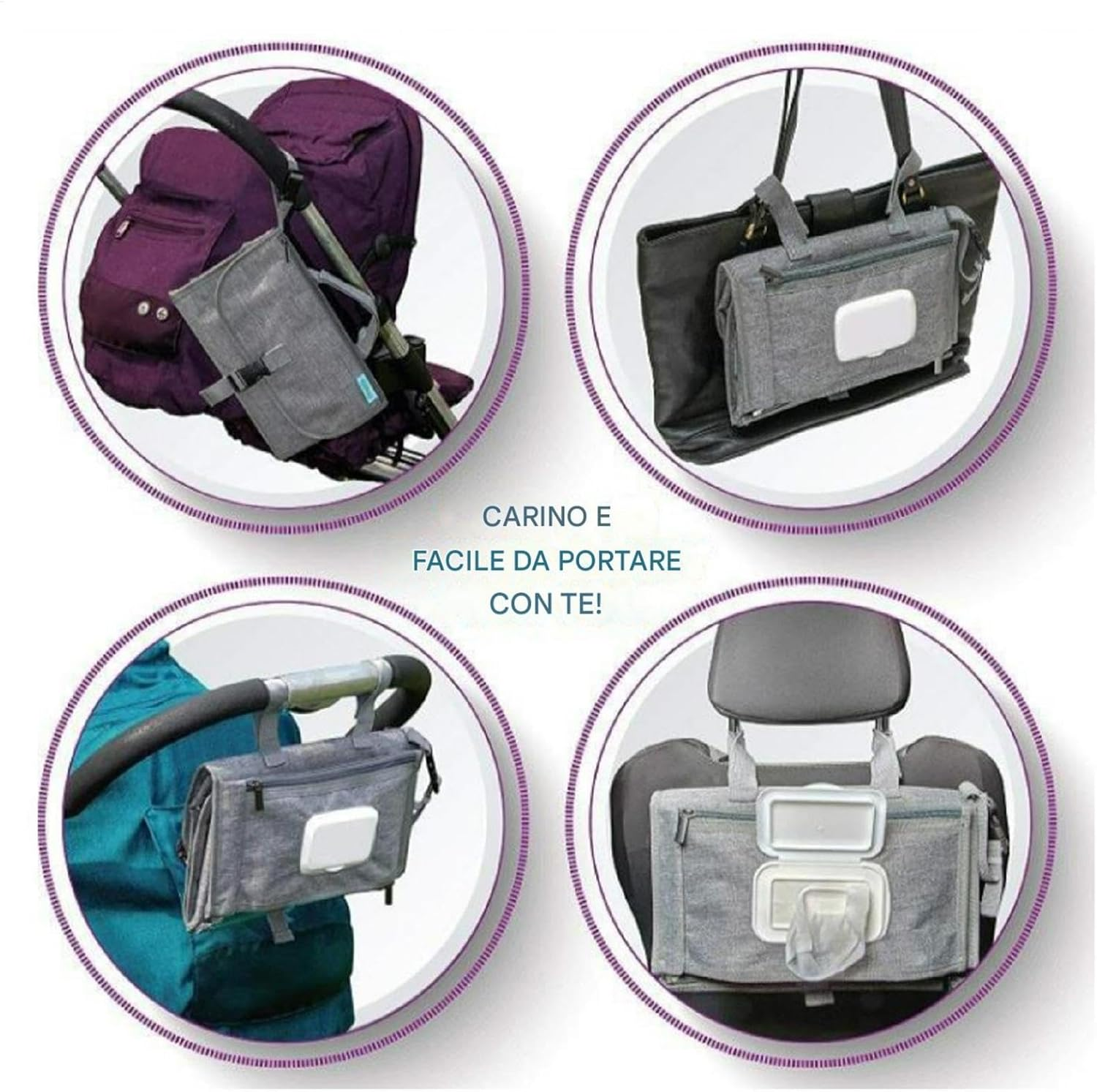 Diaper Changing Mat, Folding Diaper Changing Pad, Outdoor Diaper Changing Pad, Waterproof Changing Mat, Portable Waterproof Diaper Pad, Multi-Functional Changing Station for Traveling image number 3