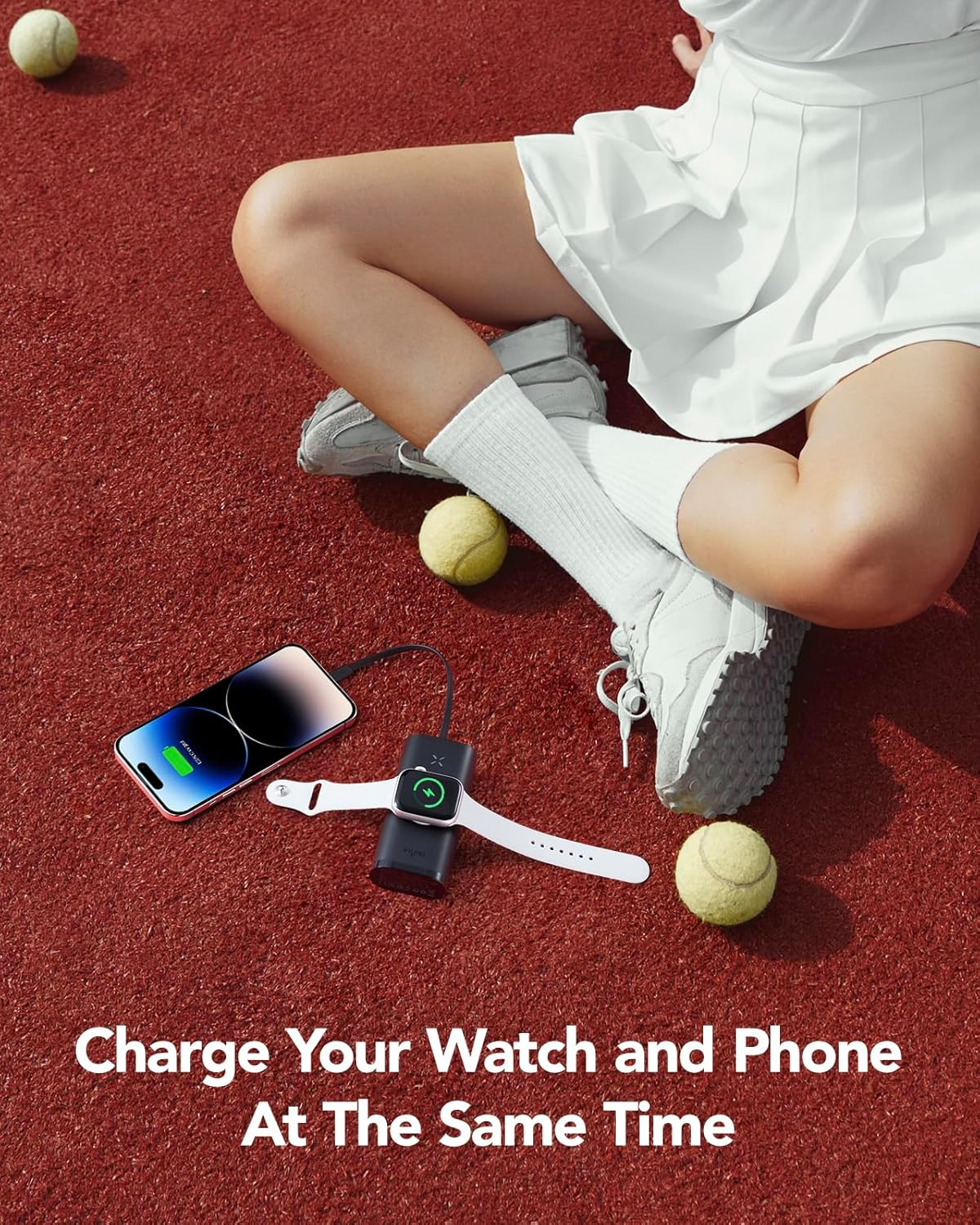 VIYISI Power Bank for Iphone and Apple Watch, 10000Mah 20W Fast Charging Portable Charger PD 3.0& QC 3.0, Battery Pack Compatible with Iphone, Ipad, Apple Watch, Other USB C Phones - Black image number 2