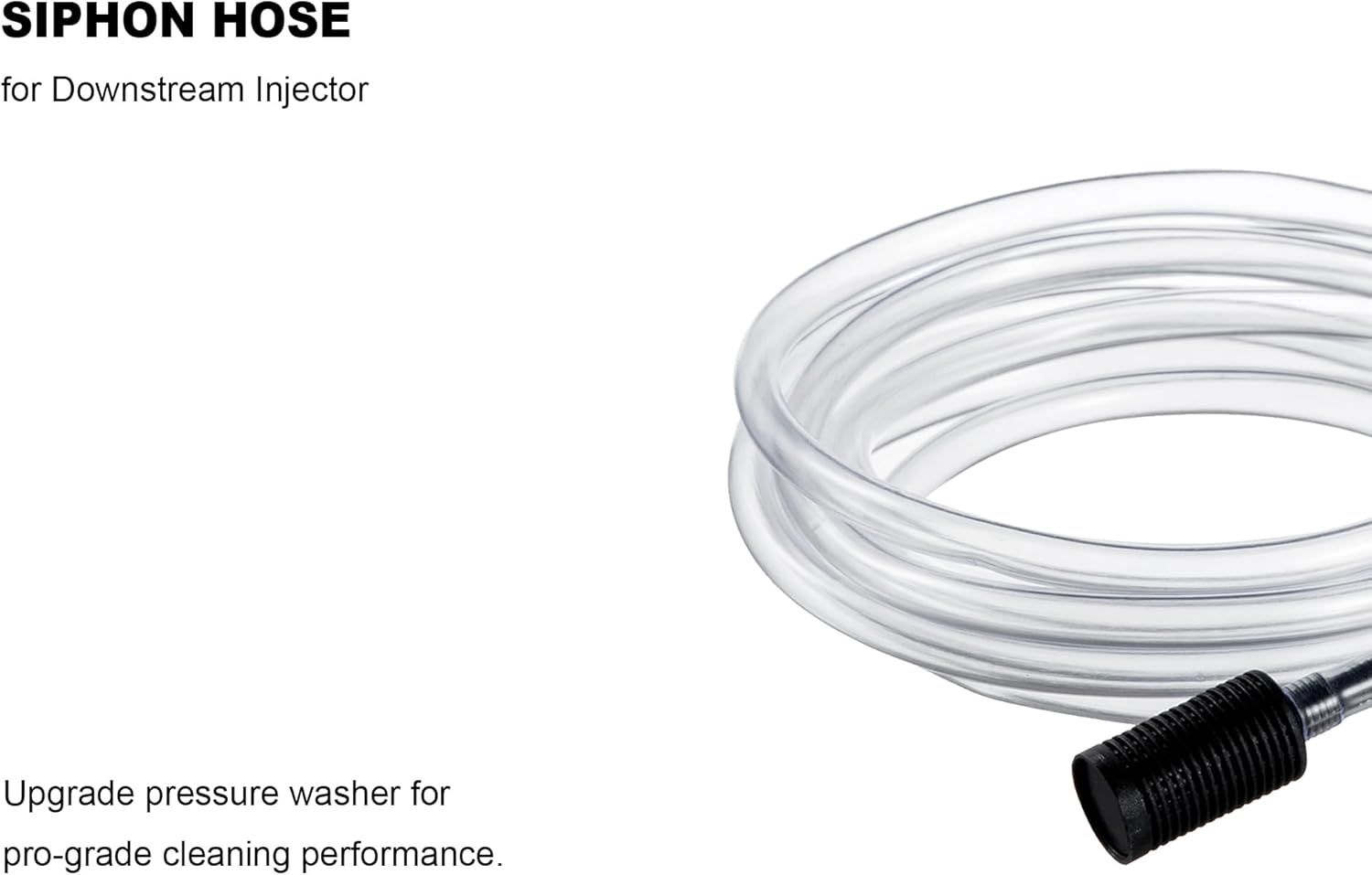 Raincovo Pressure Washer Siphon Hose for Downstream Injector, Power Washer Soap Dispenser Suction Tubing 10 Feet with 3 Filters