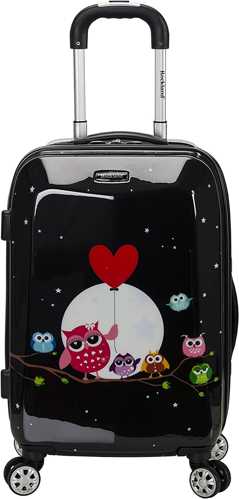 Rockland Vision Hardside Spinner Wheel Luggage, Multicolor, Carry-On 20-Inch, Multicolor, Carry-On 20-Inch, Vision Hardside Spinner Wheel Luggage