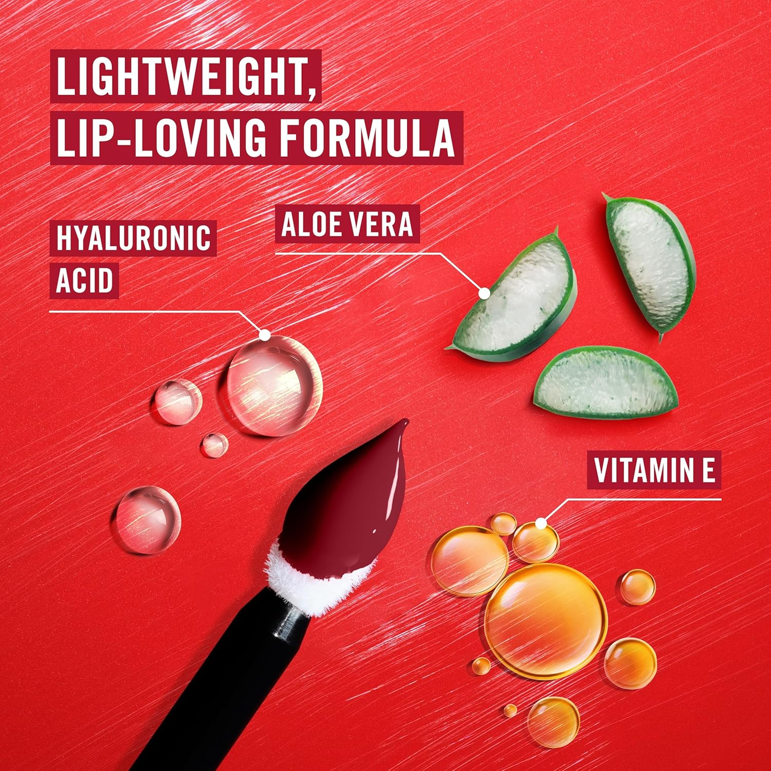 Rimmel Thrill Seeker Lip Latex, 350 Spicy, Liquid Lipstick, Lipgloss, Lip Colour, Hyaluronic Lipstick, Lip Stain, Smooth Shine, Hydration, Hyaluronic Acid, Vitamin E, Aloe Vera, 6Ml image number 5