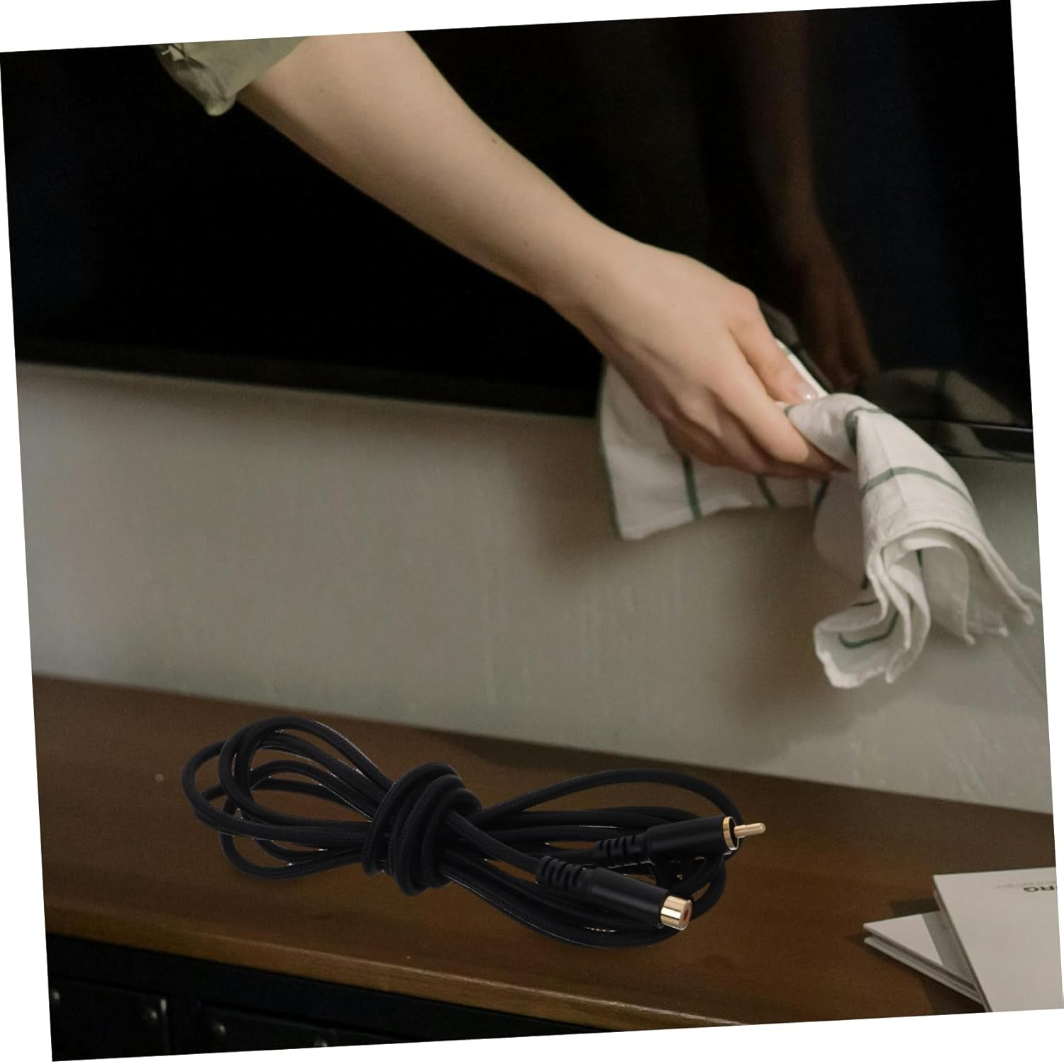 KICHOUSE Audio Cord Male to Female Stereo Cable Extension for Home Audio Video Equipment Dual Shielded Aluminum Alloy Shell image number 4