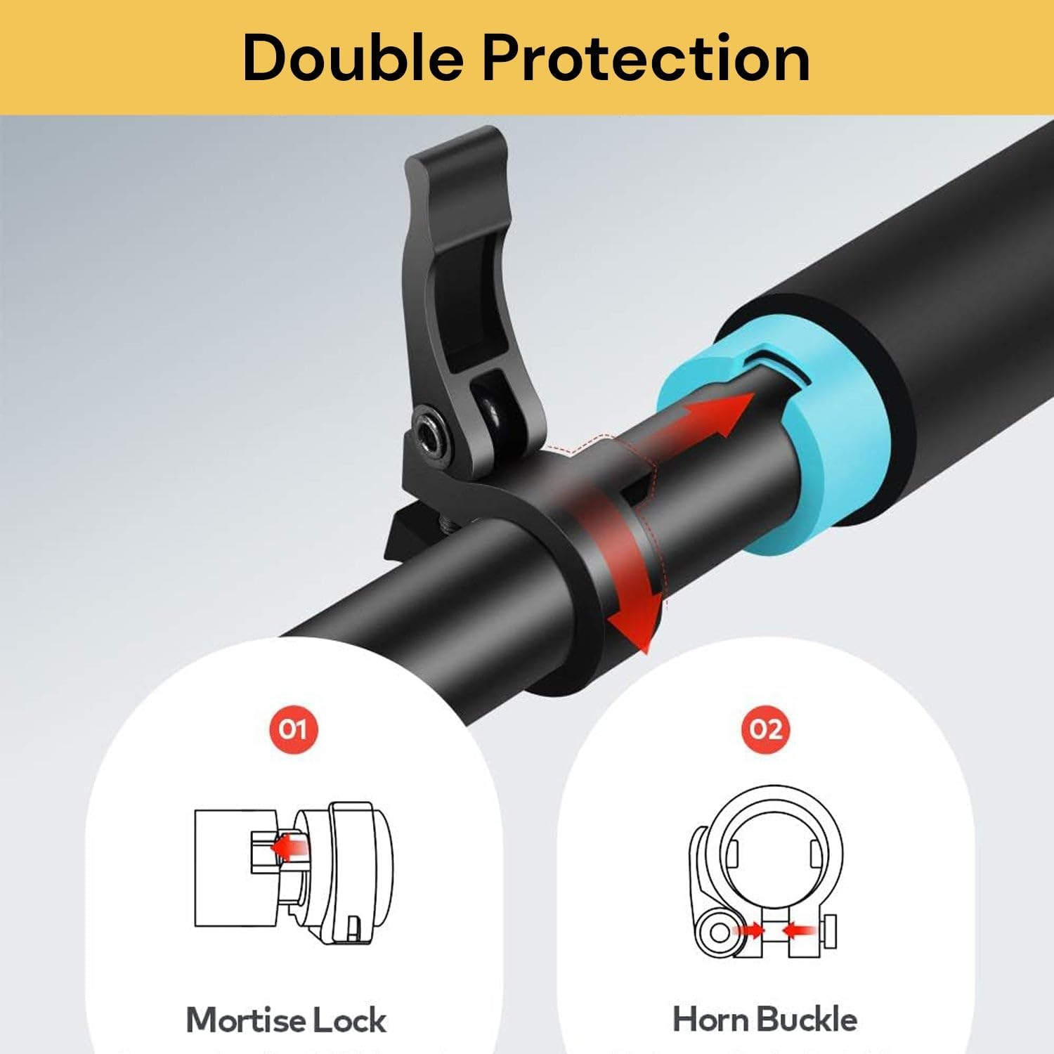 Spendeal Pull up Bar for Doorway, No Screws Adjustable Chin up Bar 72&ndash;97Cm with Locking System & Level Meter, Home Gym Strength Training Bar for Upper Body Workout, Fitness Exercise, 150Kg Load Capacity image number 6