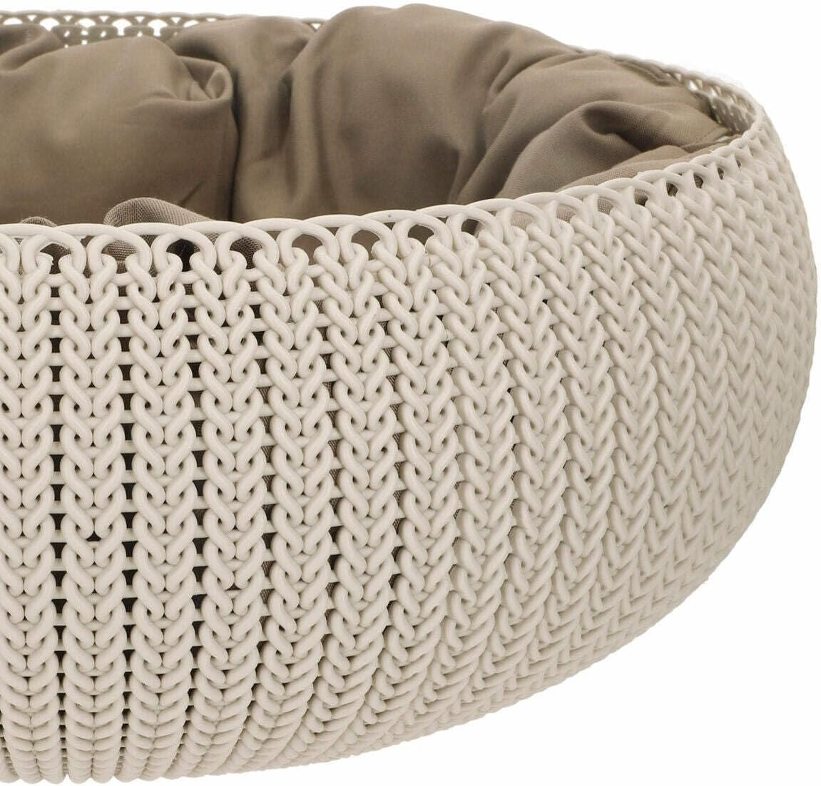 Curver Plastic Bed for Pets,, Plastic, Light Brown, 54 X 54 X Cm image number 1