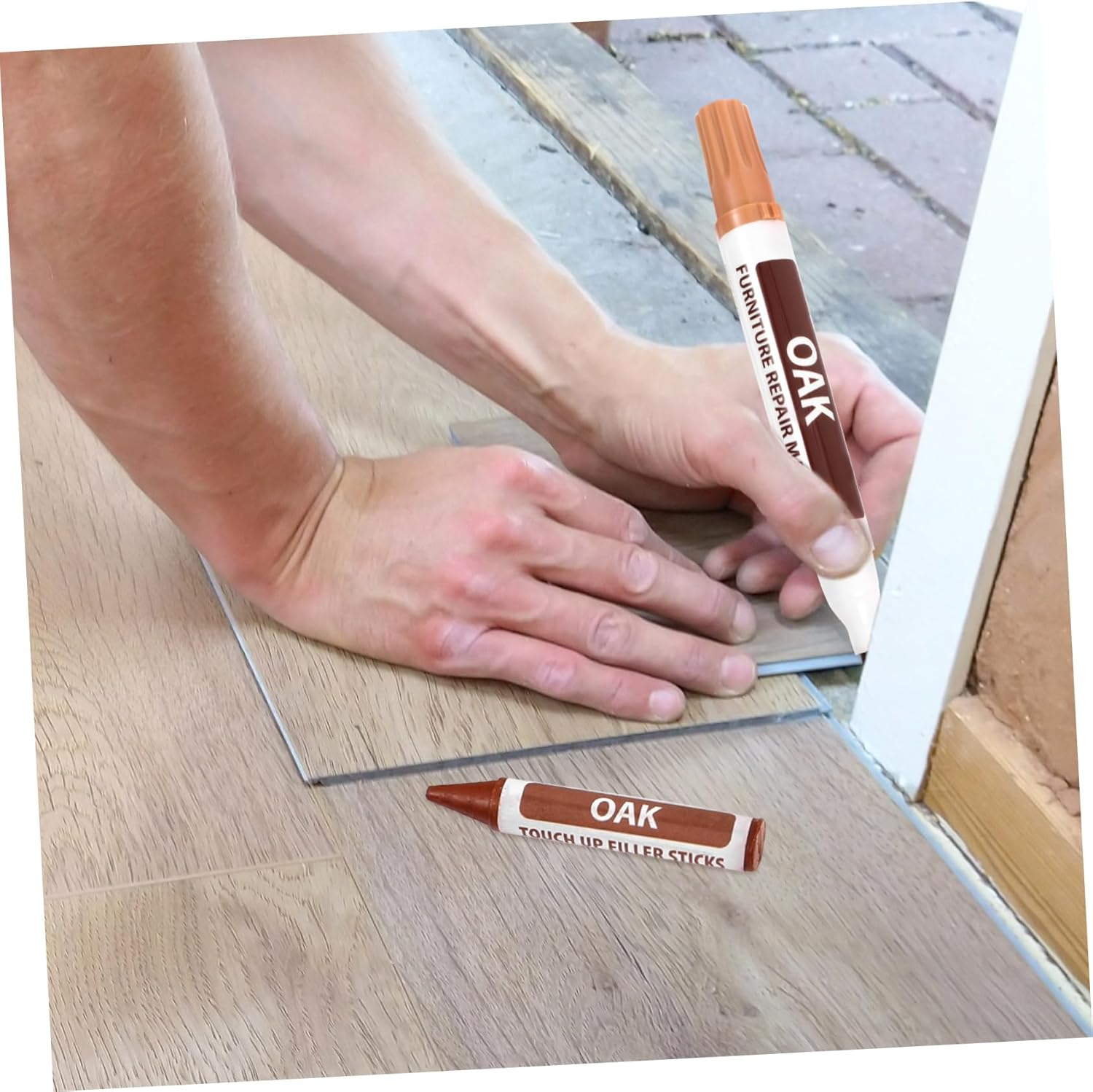 Luxshiny Furniture Marker for Wood Floor Repair Scratch Removal Kit Easy to Use image number 4