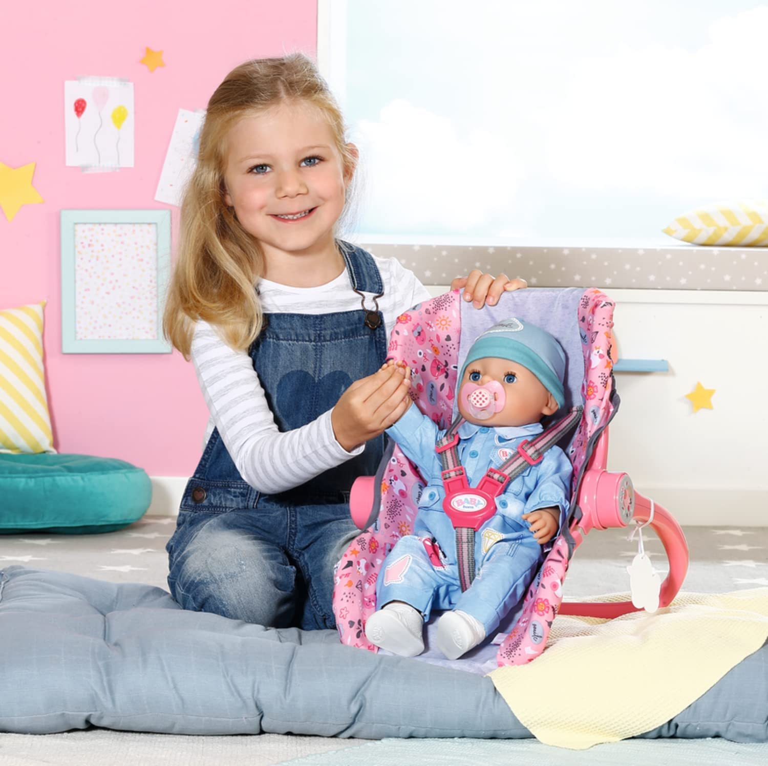 BABY Born Comfort Seat - Multi-Purpose Accessory; Can Be Used as a Seat, a Carrier, a Rocker or a Car Seat. Fits BABY Born Dolls up to 43Cm - Suitable for Children Aged 3+ Years - 832424 image number 2