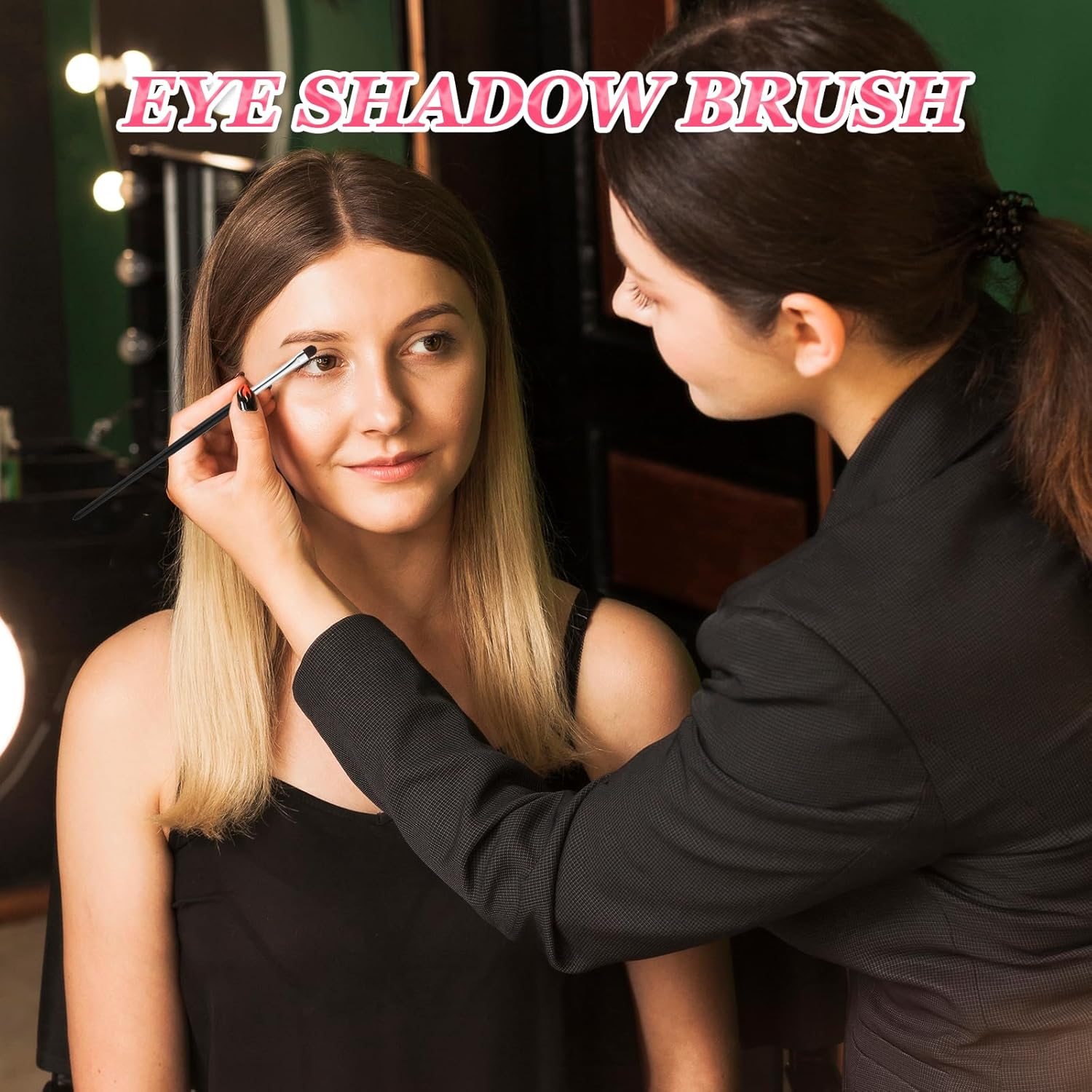 6 PCS Small Eyeshadow Brushes, Eye Makeup Brush Sets, Mini Smudge Brush for Eyeliner for Creasing Eye Makeup, Gel, Cream Liquid Concealer, Highlighter, Eyeliner Blending, Detail Brushes image number 3