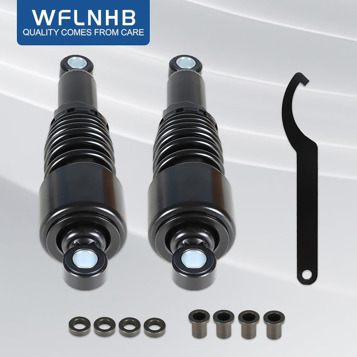 WFLNHB 1Pair Rear Shocks 10.5Inch 267Mm Black Replacement for Sportster 883 1200 image number 3