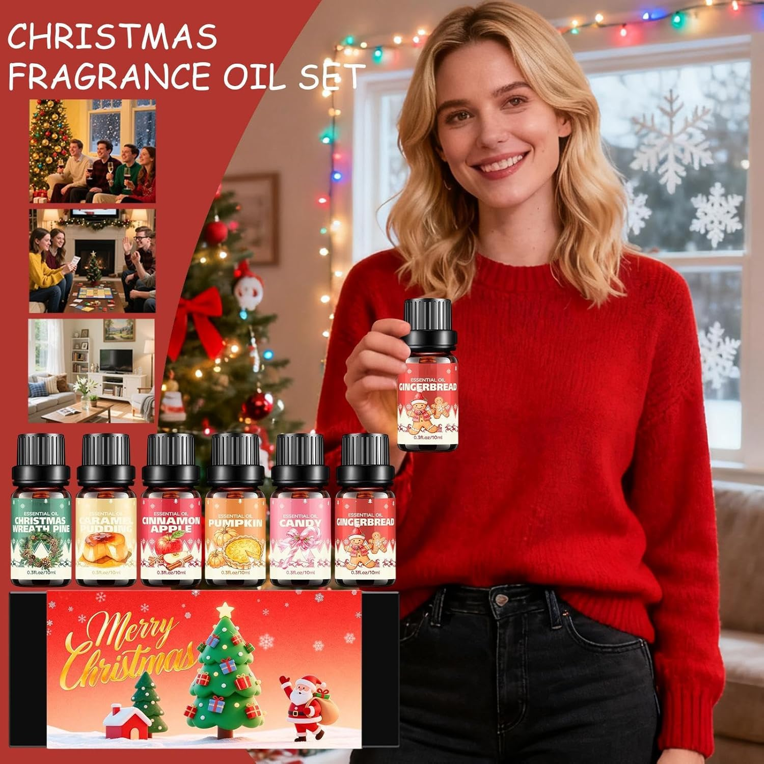 Christmas Fragrance Oil - Cheerful Fragrances Set of Winter Fragrances | Perfumes for Soap Production of 6 Pieces | Christmas Fragrances &ndash; Cheerful Scented Oil, 6 Pieces by Prof image number 6