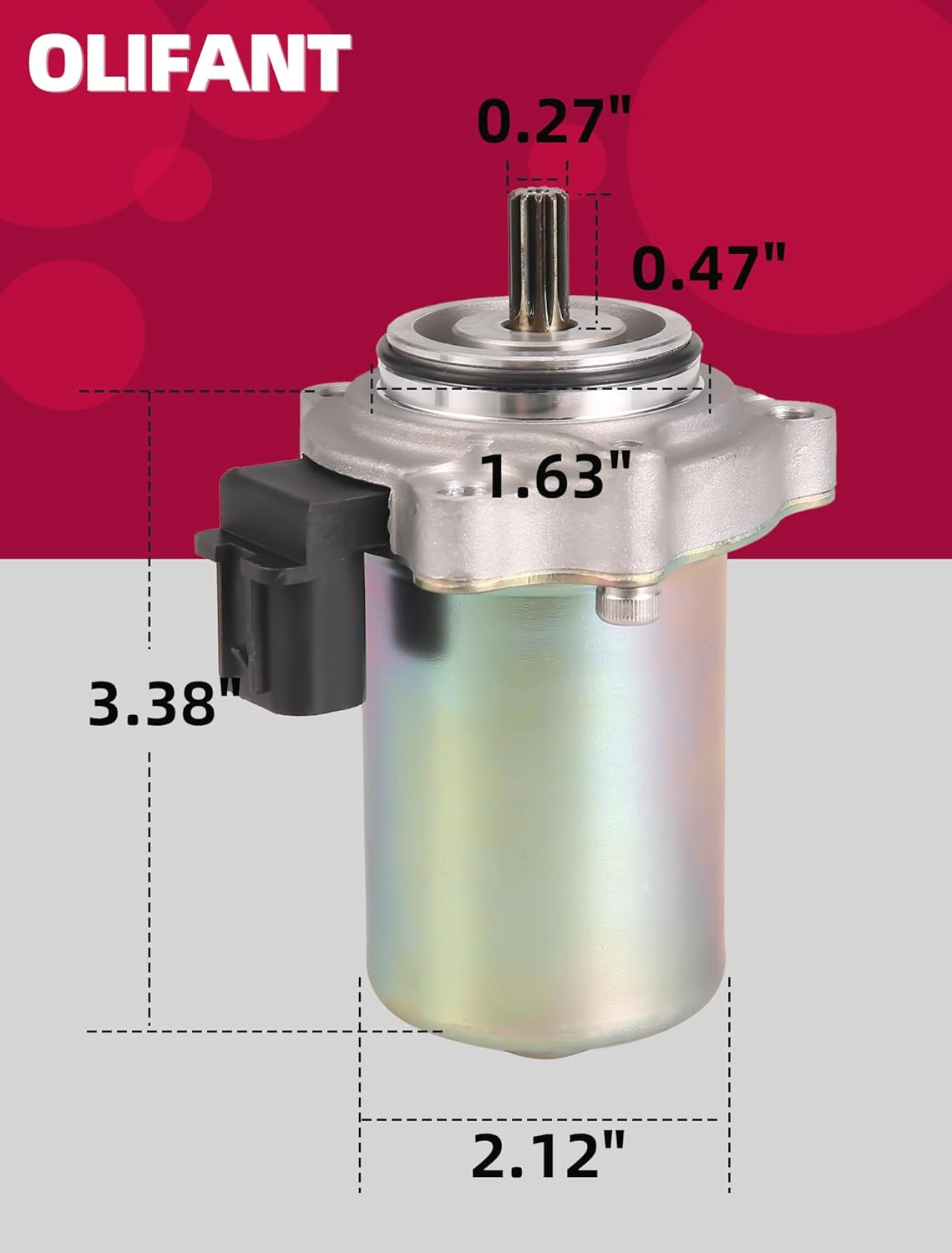 OLIFANT Power Shift Control Motor for Honda Rancher 420 2007-2025/Foreman Rubicon 500/Foreman Rubicon 520/Pioneer 500 520 1000 Replace 31300-HP5-601