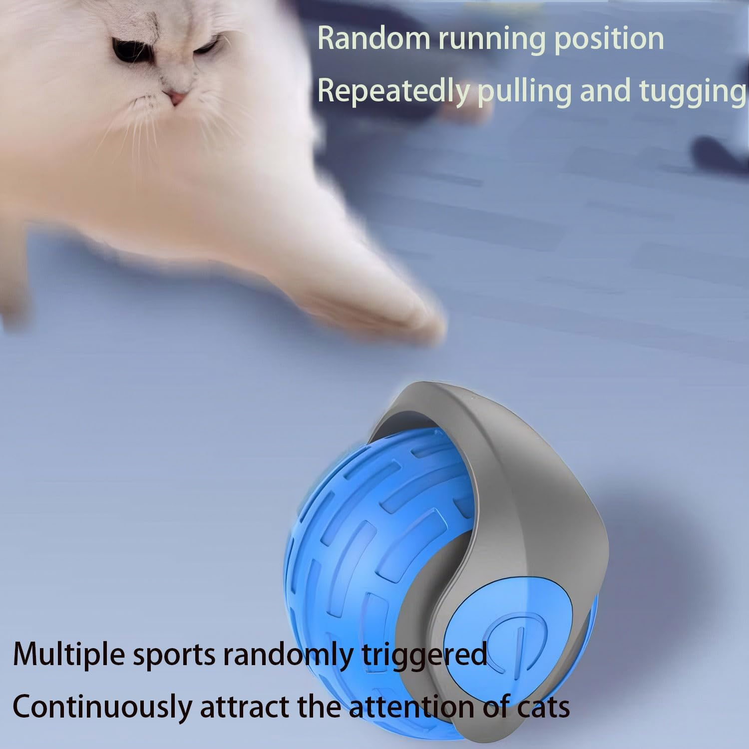 Speedy Tail 3.0 Rechargeable Intelligence Automatic Moving Pets Toy for Indoor Cat and Dog Interactive Rolling Ball (Green) image number 4