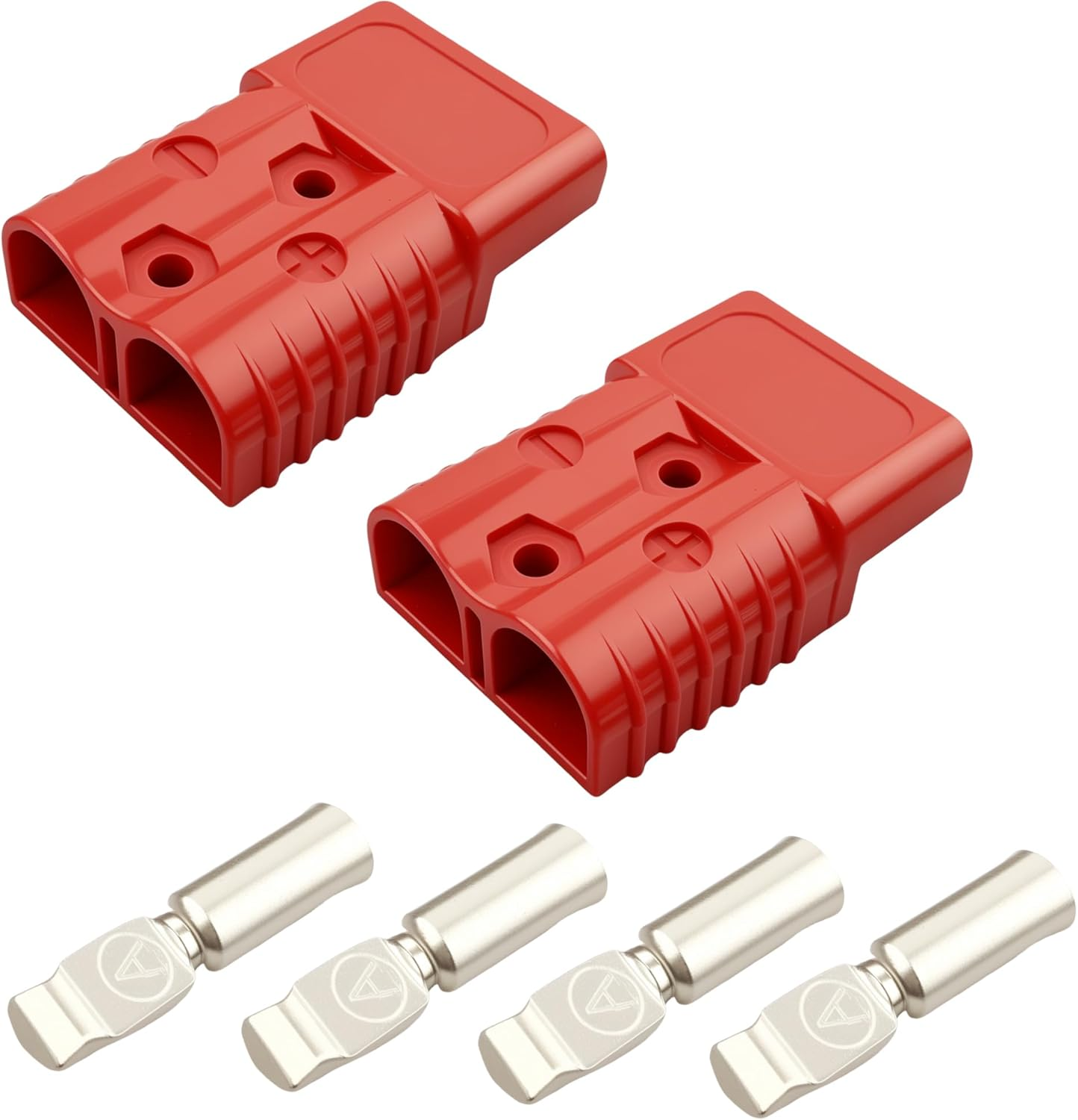 Anderson 175AMP 600V Type Plug Connectors,Efgtek 2 Pack 5.5Cm*8Cm Plug Cable Terminal Battery Power Battery Quick Connector with 5.8Cm*1.3Cm Solid Copper Terminals image number 3