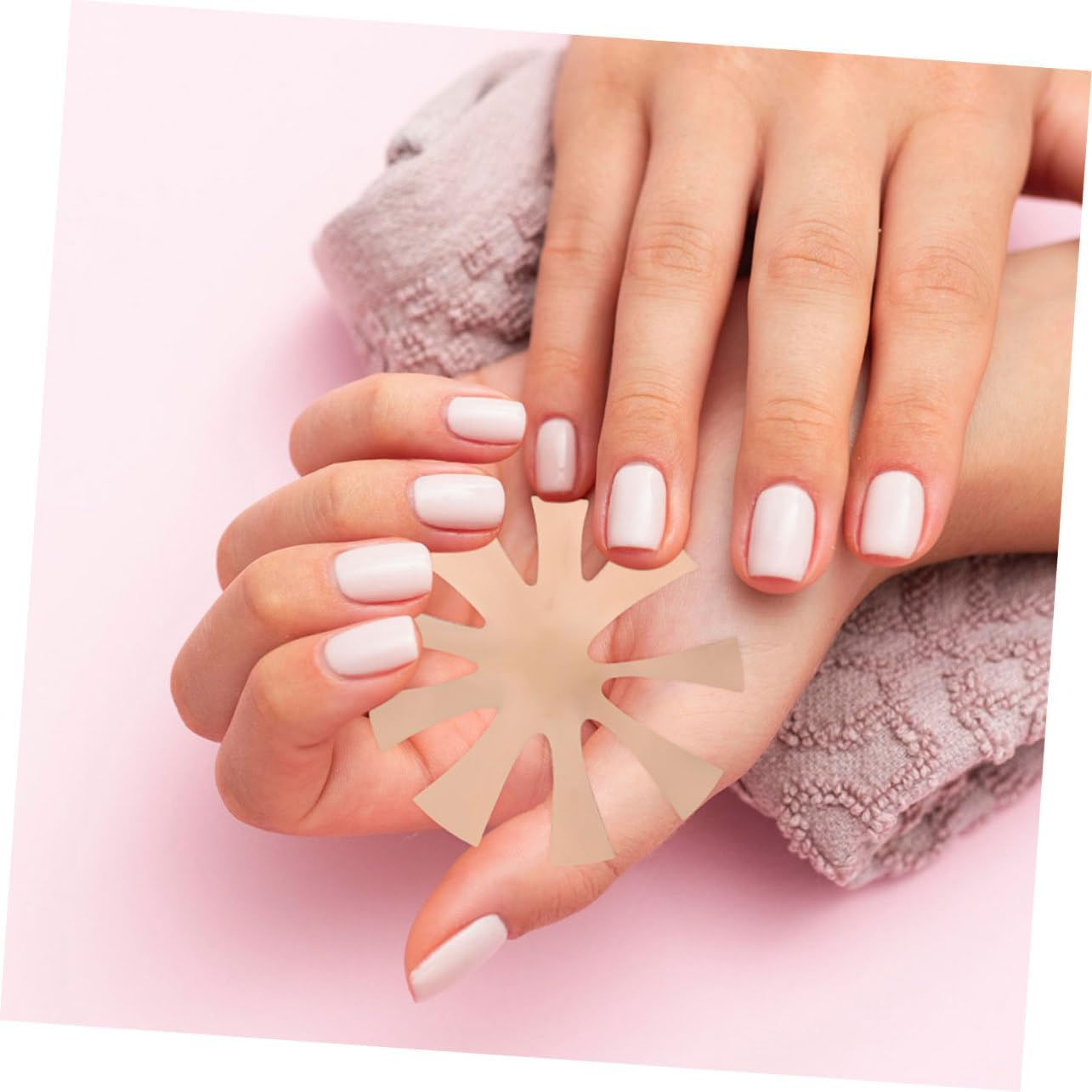 PENIKOKO 2Pcs French Manicure Guide Nail Shape Tip Tool V Shape Metal French Tip Guide for Home Nail Art Trim image number 2