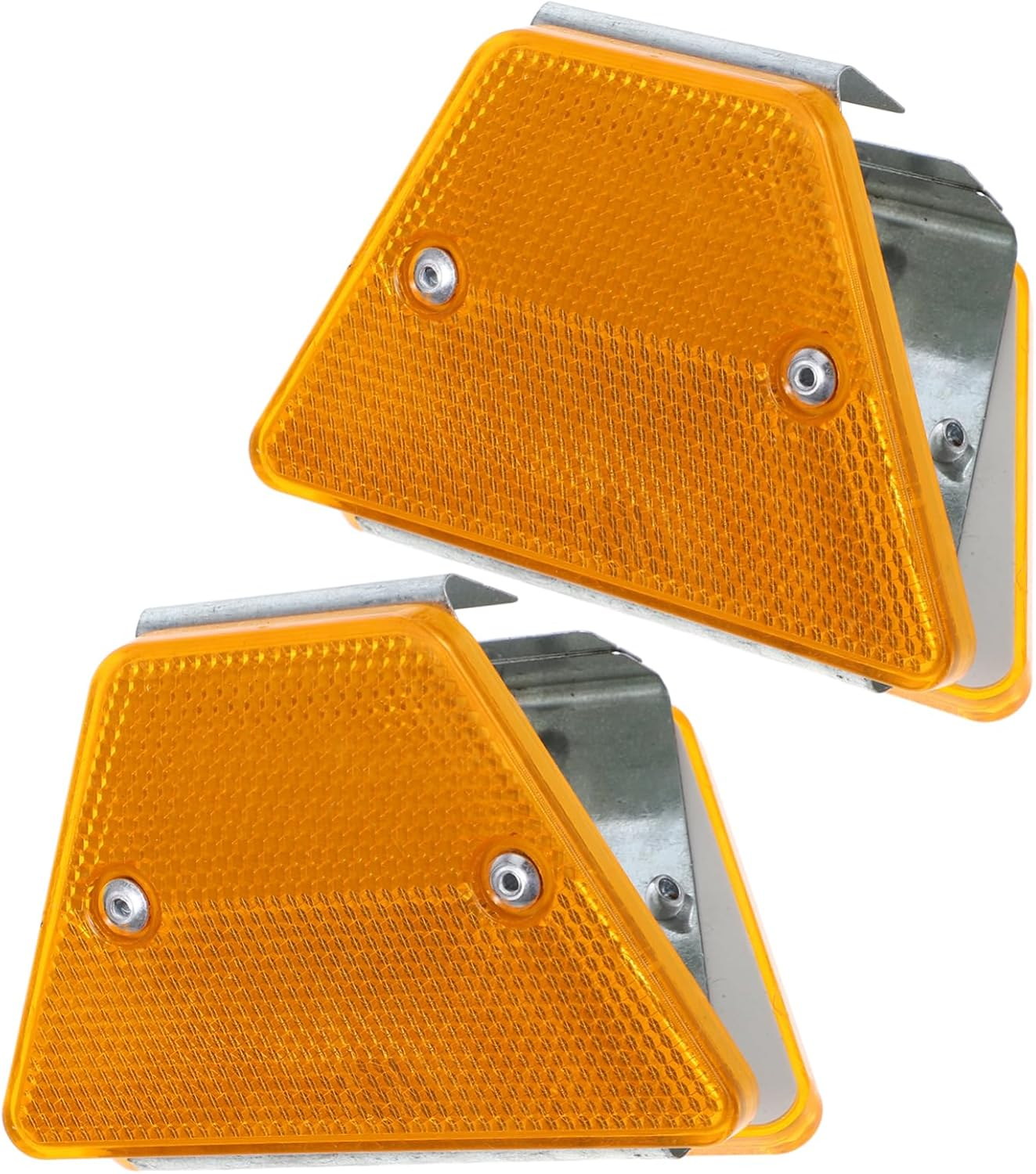 ULTECHNOVO 8Pcs Trapezoidal Road Reflectors Reflective Road Delineators for Highway Nighttime Driver Safety image number 3