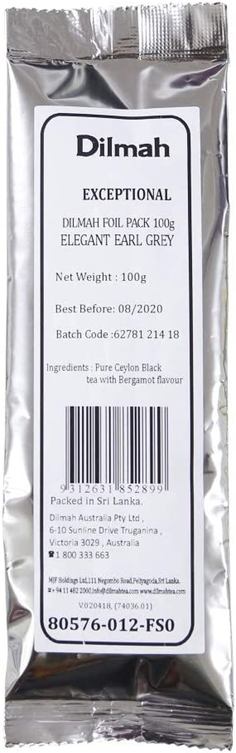 Dilmah Exceptional Elegant Earl Grey Loose Leaf Refill, 100 Grams image number 4