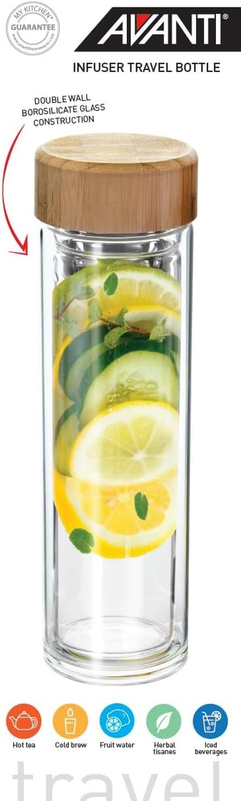 Avanti Tea Infuser Travel Bottle, 450 Ml Capacity image number 3