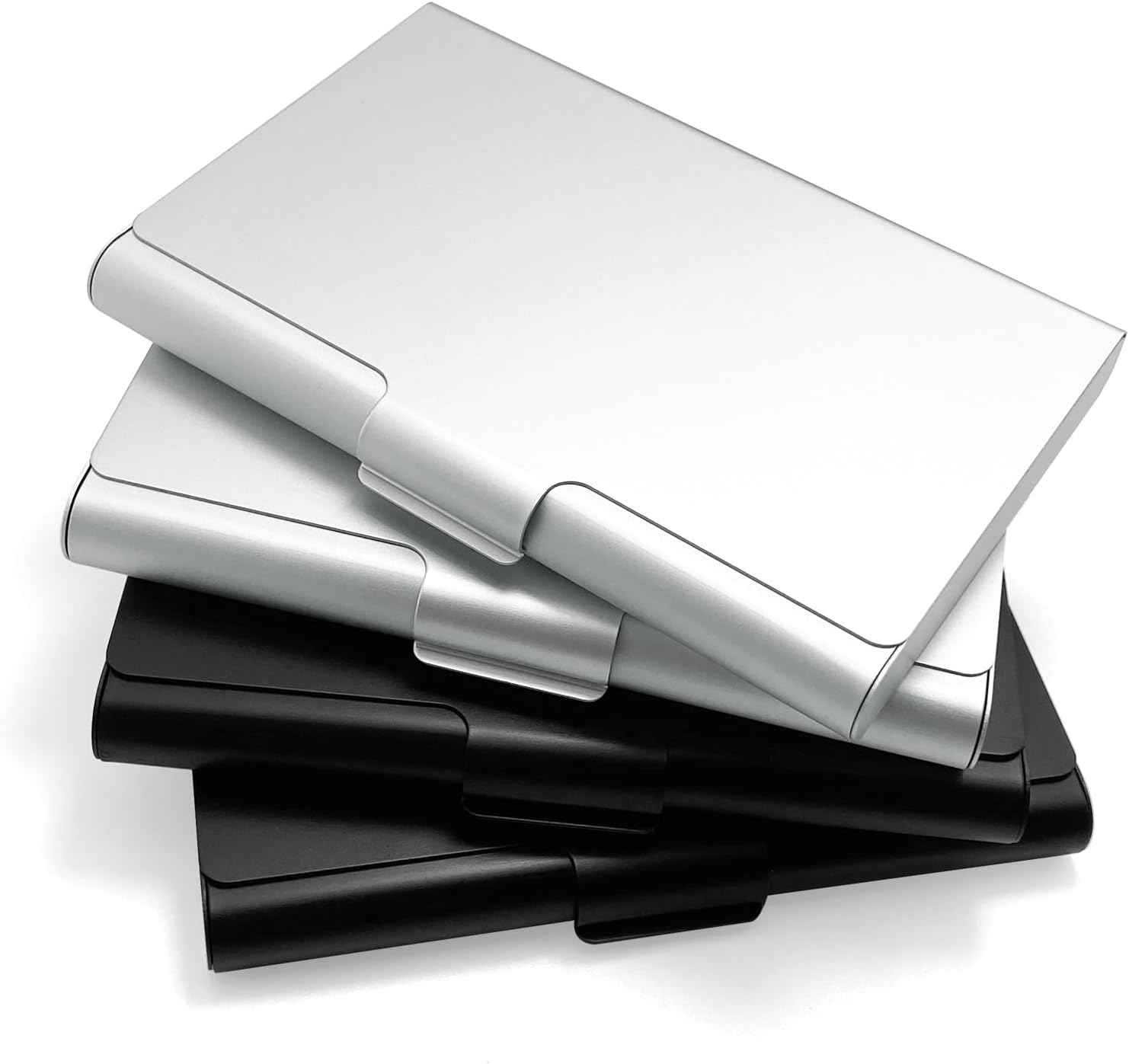 4 Pack Professional Business Card Holder Case Slim,Aluminum,Credit Card Organizer for Men Women, Thin image number 1