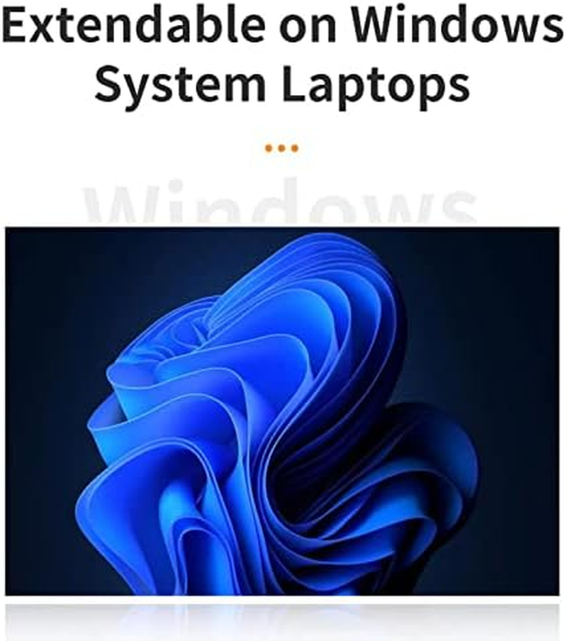 Triple Screen Laptop Monitor, 14 Inch Portable Monitor for Laptop, Dual Triple Monitor Screen Extender with Adjustable Support, Type C for Laptop within 15.6 Inch (AU Plug) image number 4