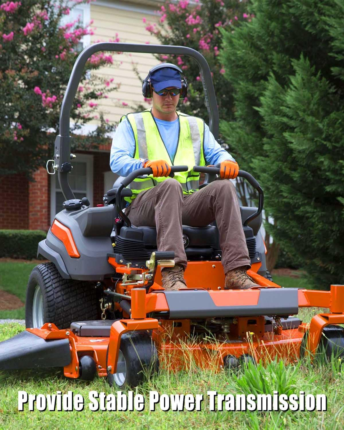 NTSUMI Replace 587270001 Deck Belt Fit for Husqvarna Zero-Turn Z242F Z242E 967953803 967271802 Series 42" Lawn Mower, Drive Belt 1/2" X 121" Made with Kevlar image number 3