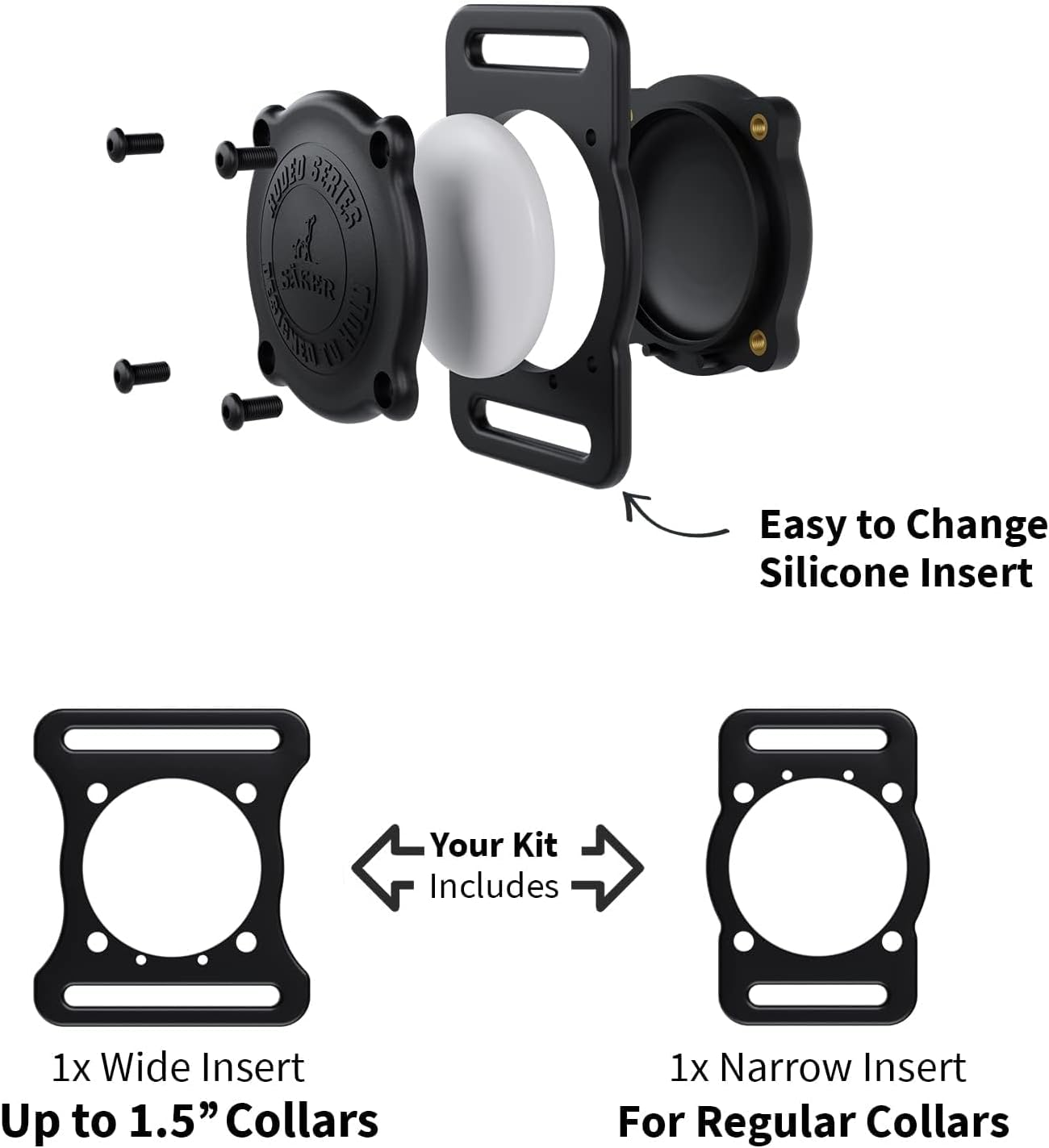 IP68 Waterproof the Safest Airtag Dog Collar Holder, Dustproof, Ultra-Durable, Fits All Width Collars | Will Not Damage Your Collar | Perfect Way to GPS Track Your Dog | Designed in Montreal image number 5