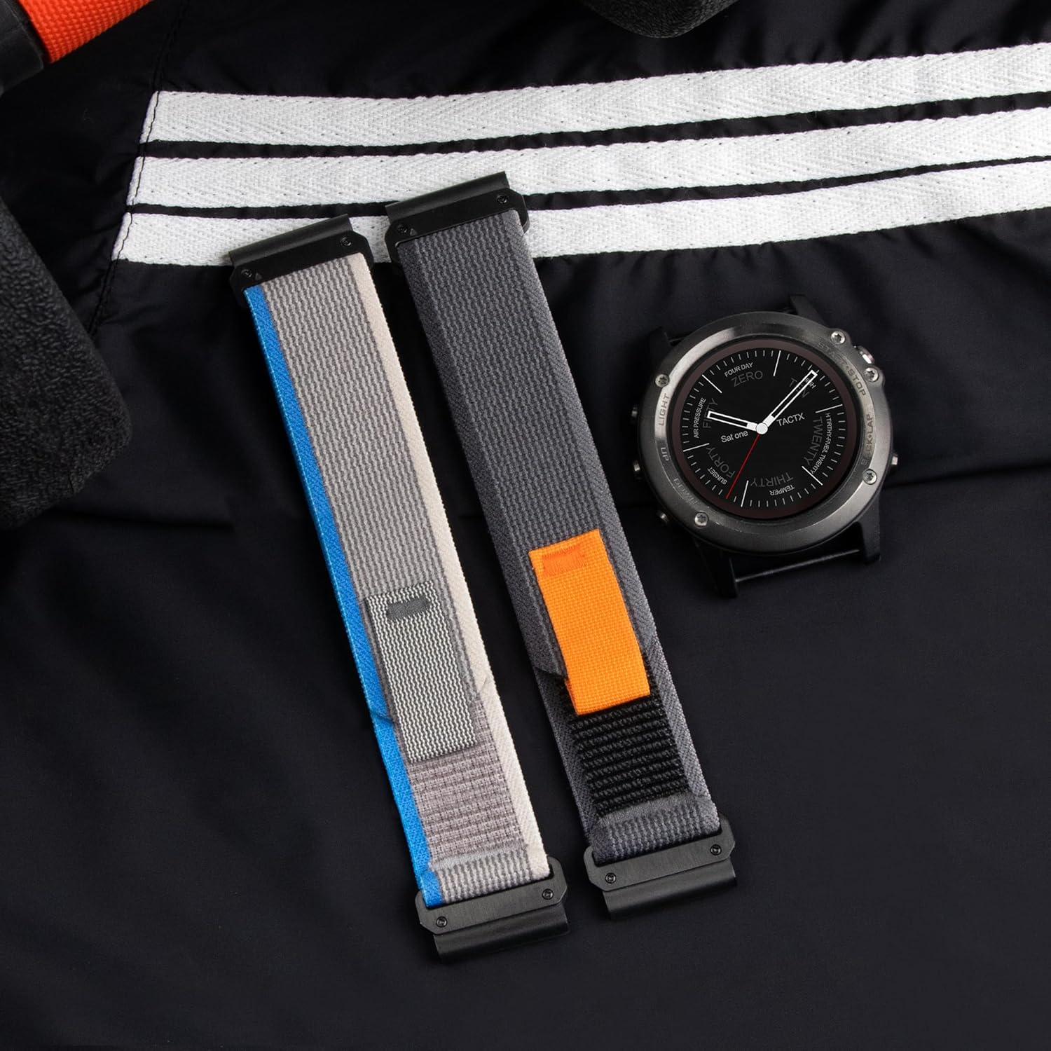 Watch Bands Compatible with Garmin Fenix 7 6 5 plus 6 Pro Instinct 1 2 Forerunner 955 945 935,Sport Loop 22Mm Watchband for Garmin S60 S62 Descent G1 Epix Gen 2 for Men image number 3