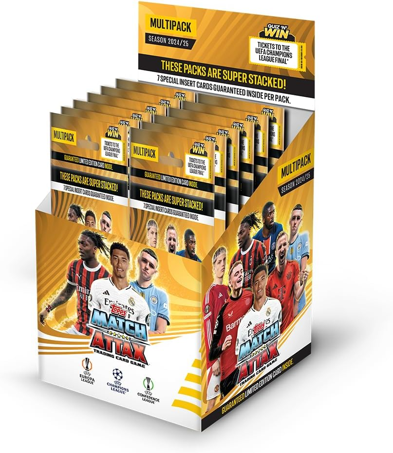 Topps UEFA Champions League Match Attax 24/25 Trading and Collectible Card Game (Multipack of 12) image number 1